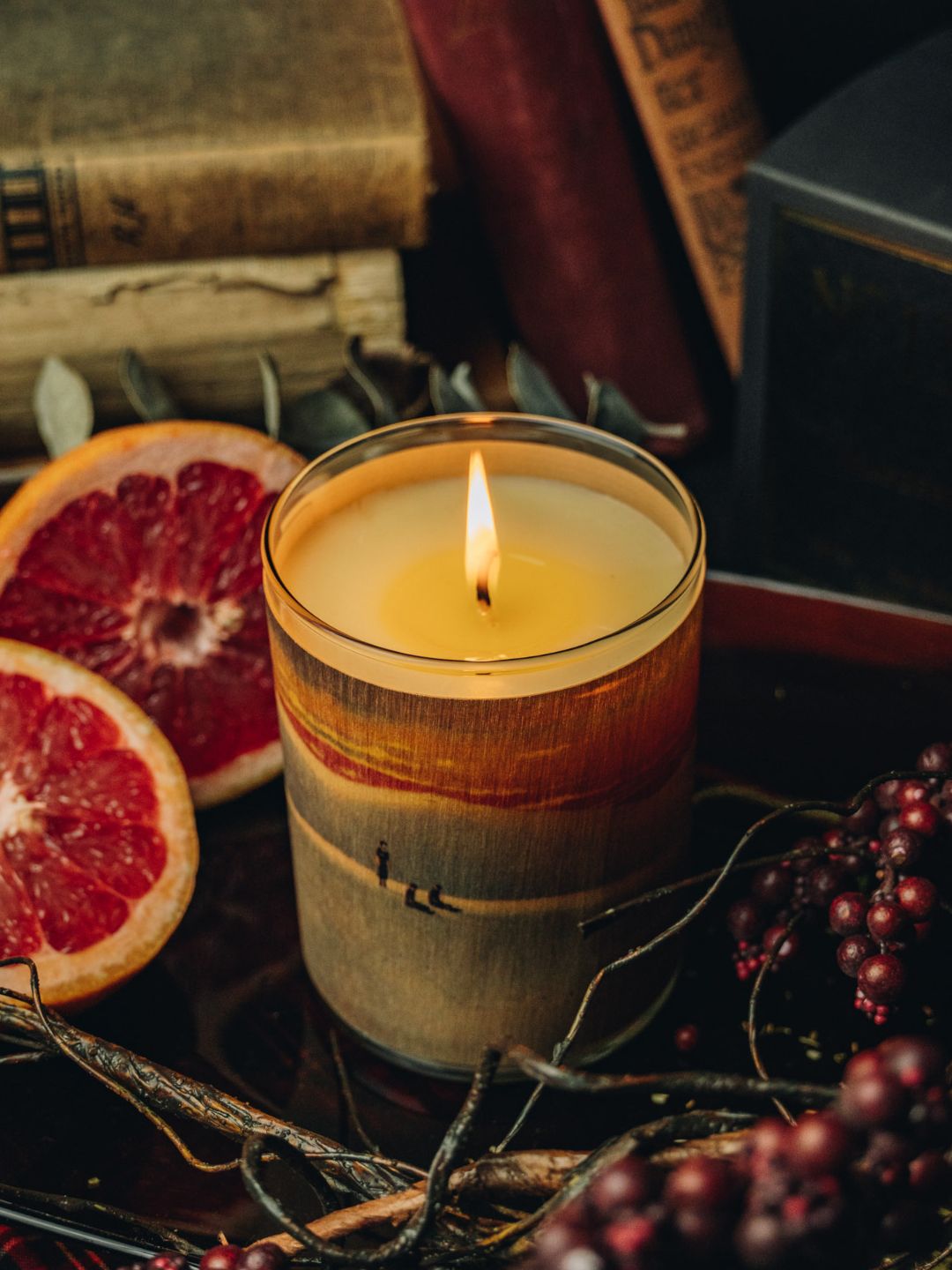 No. Wood Candle Collection