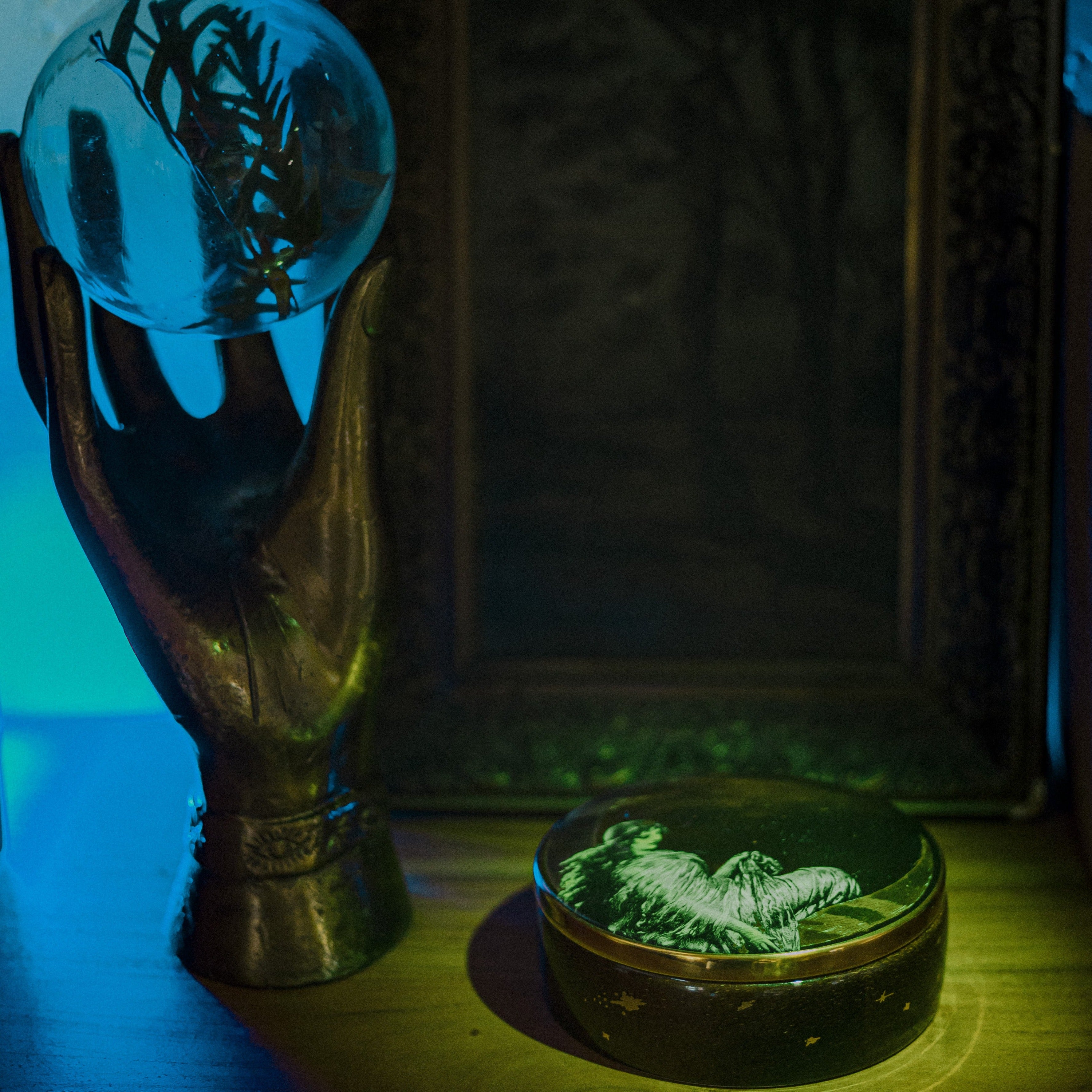 Ceramic Trinket Box - Moon Angel