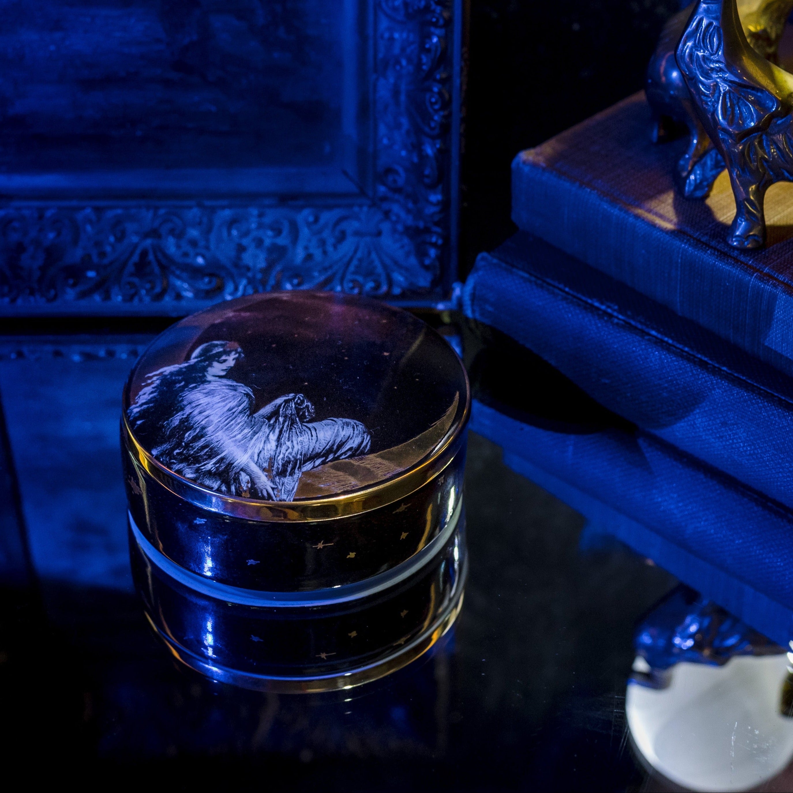 Ceramic Trinket Box - Moon Angel