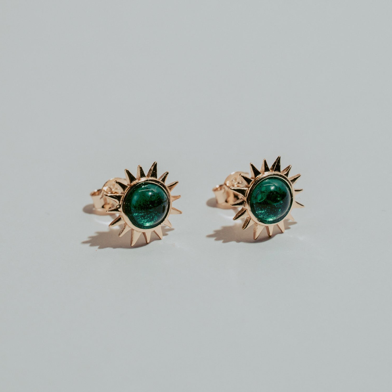 Solar Emerald Earring