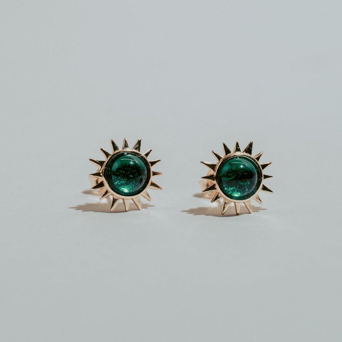 Solar Emerald Earring