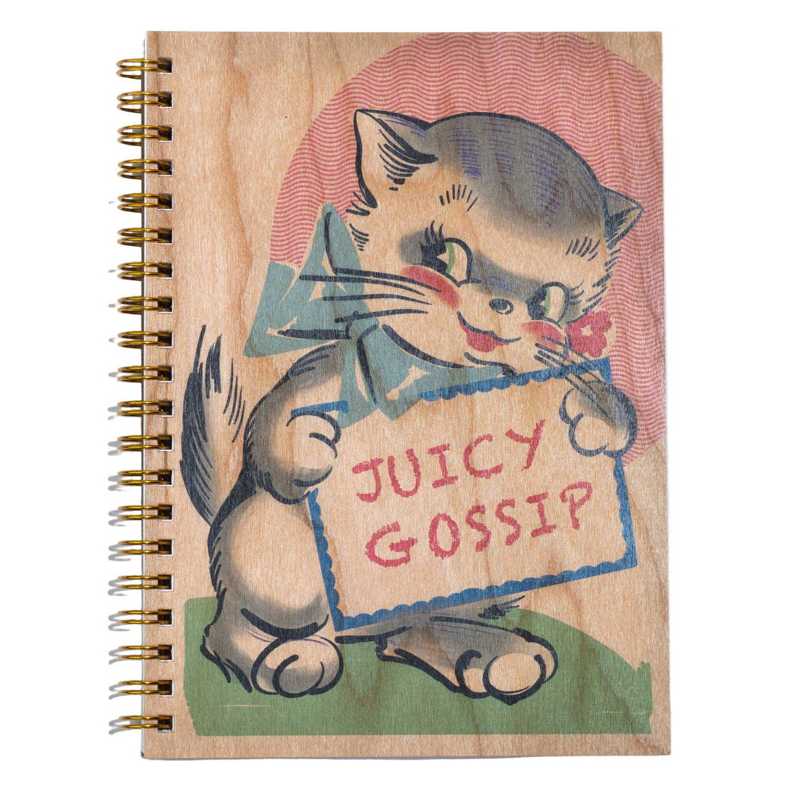 Wood Notebook - Juicy Gossip