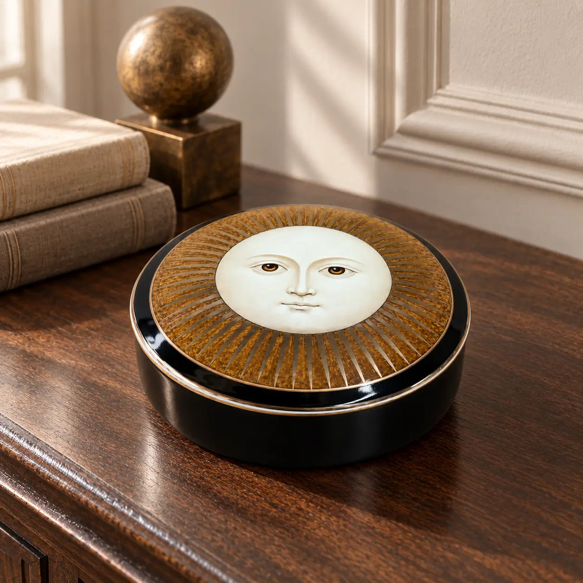 Golden Sun Porcelain Trinket Box | Spitfire Girl