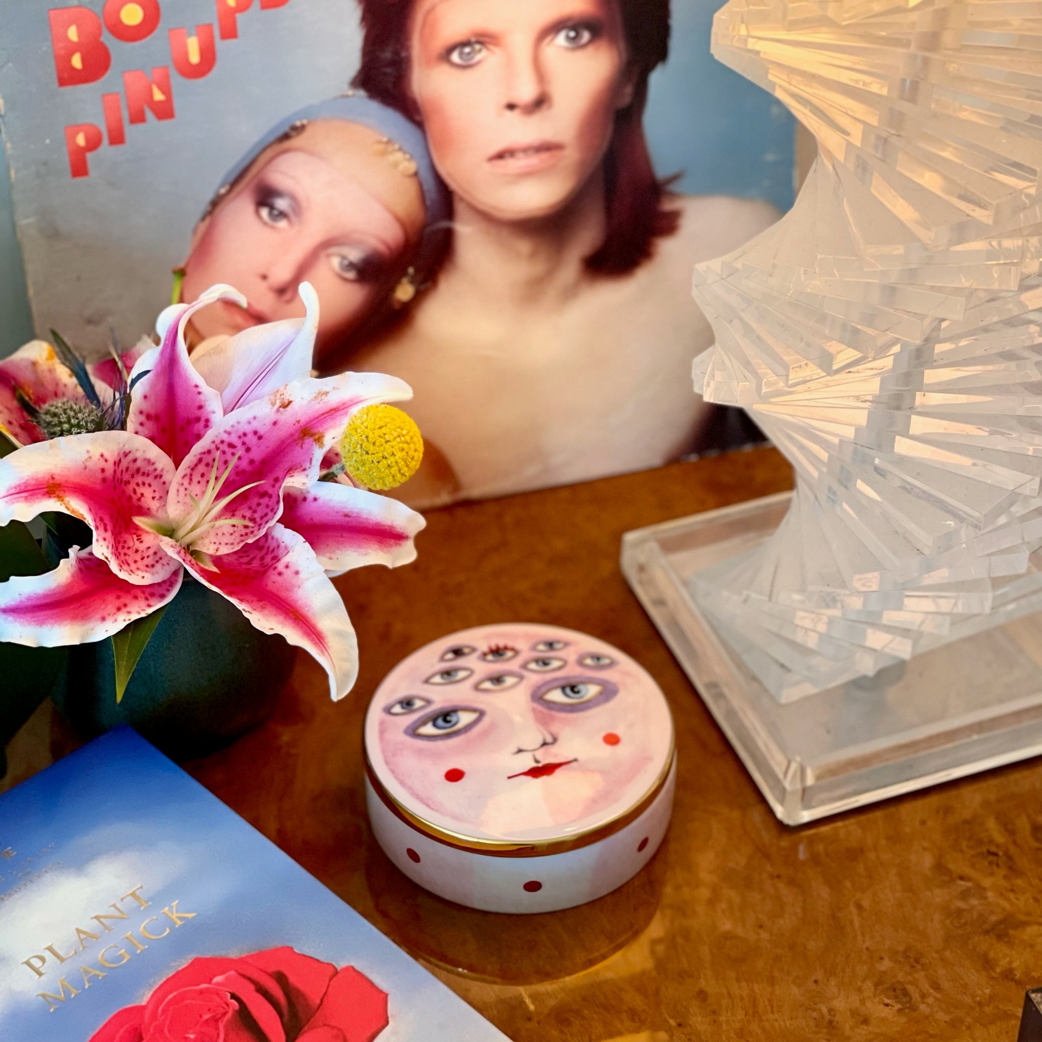Ceramic Trinket Box - Moon Pie