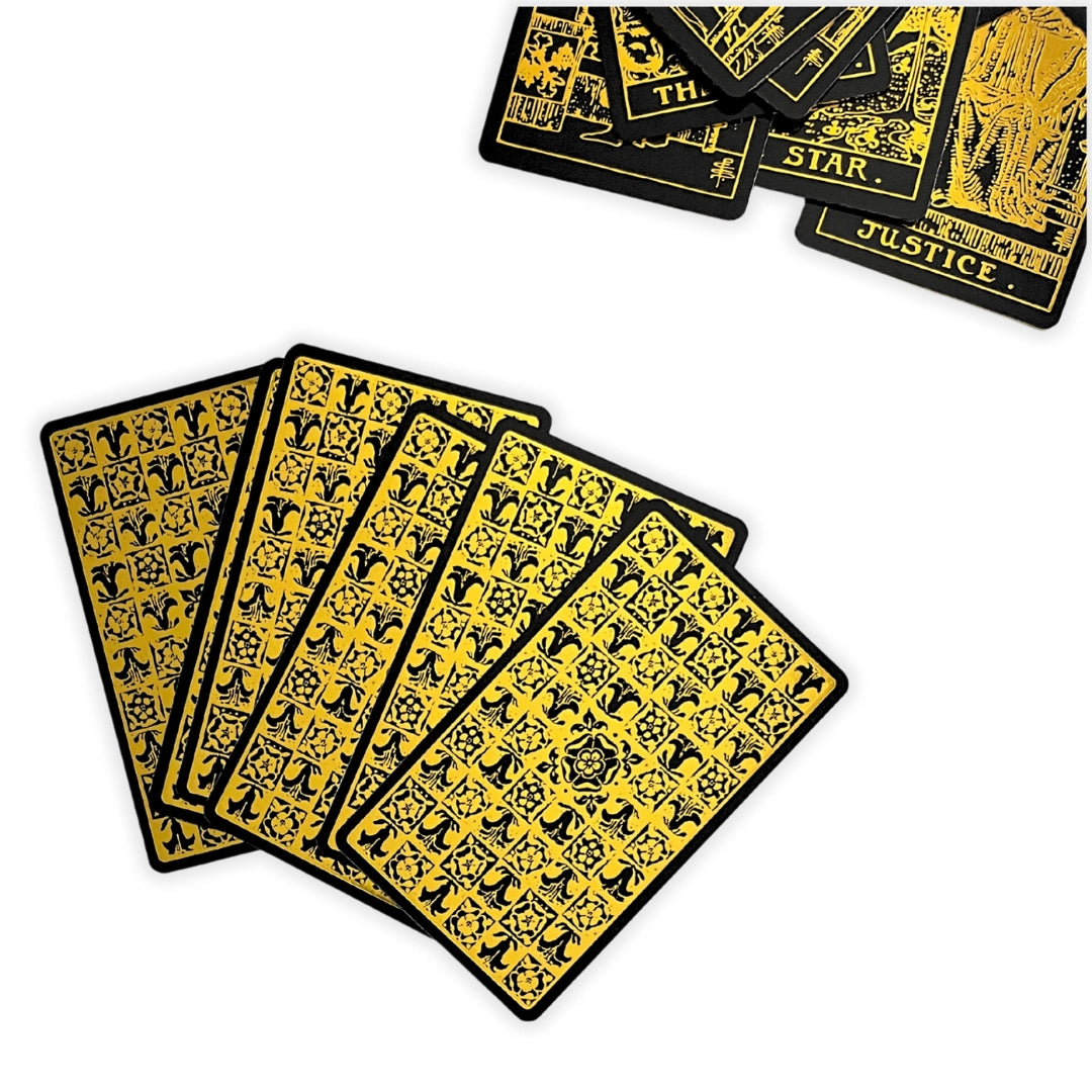 Black Gold Classic Tarot Deck And Guidebook
