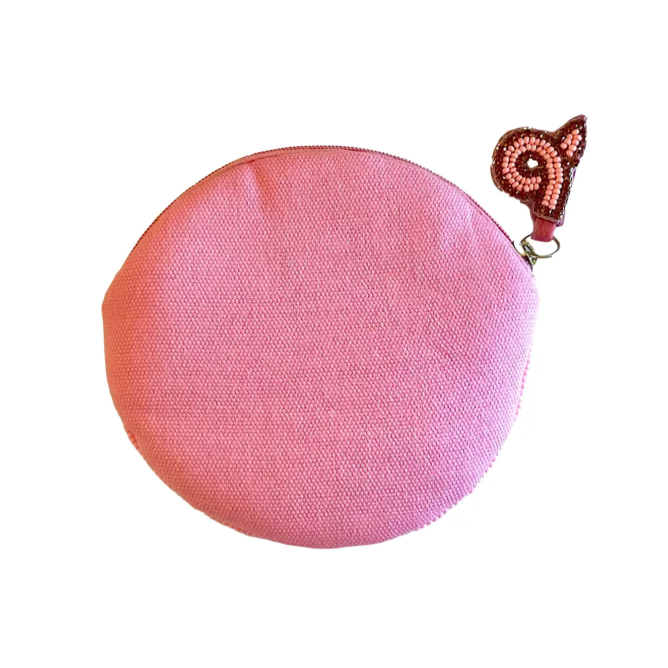 Beaded Coin Purse Pig