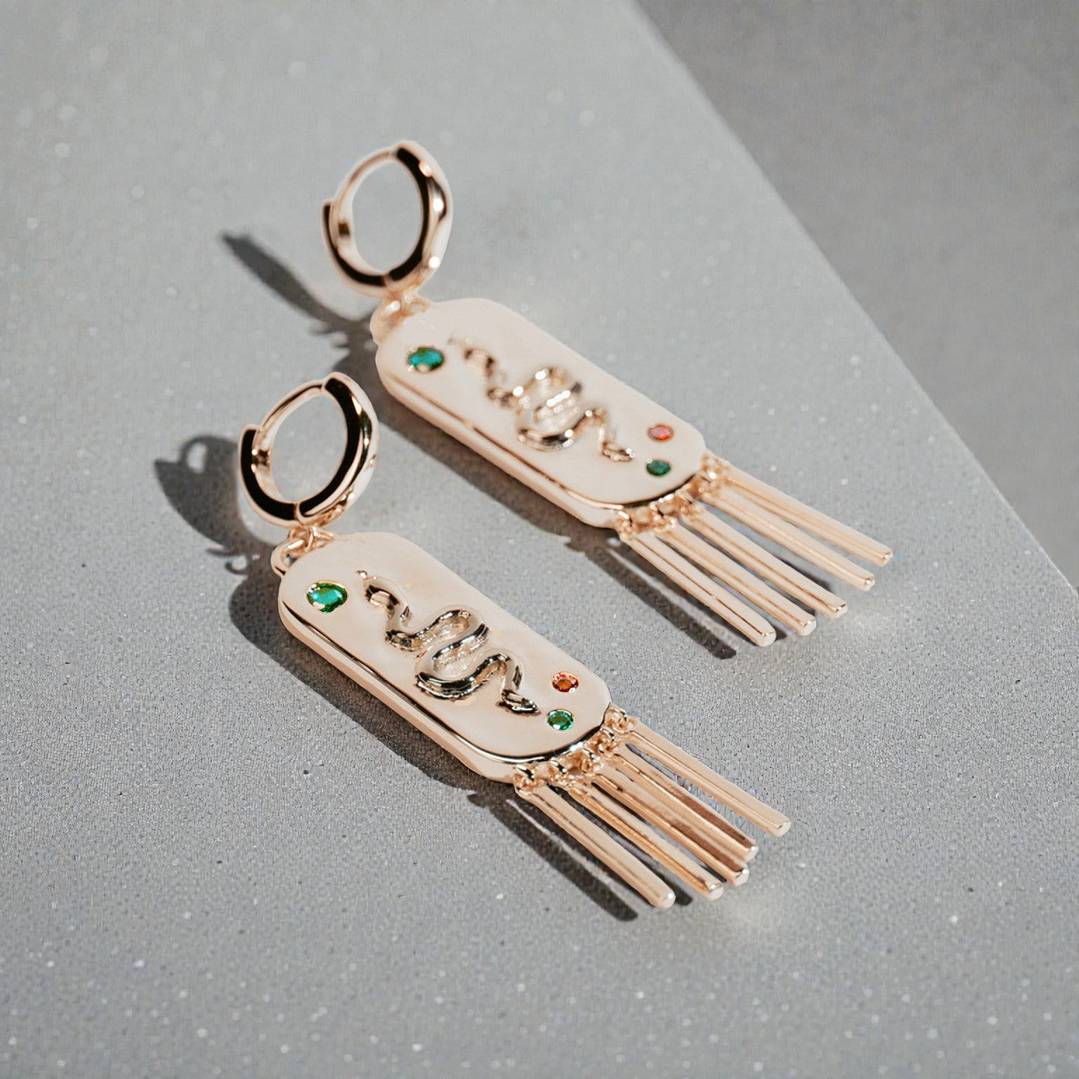 Serpent Fringe Earrings