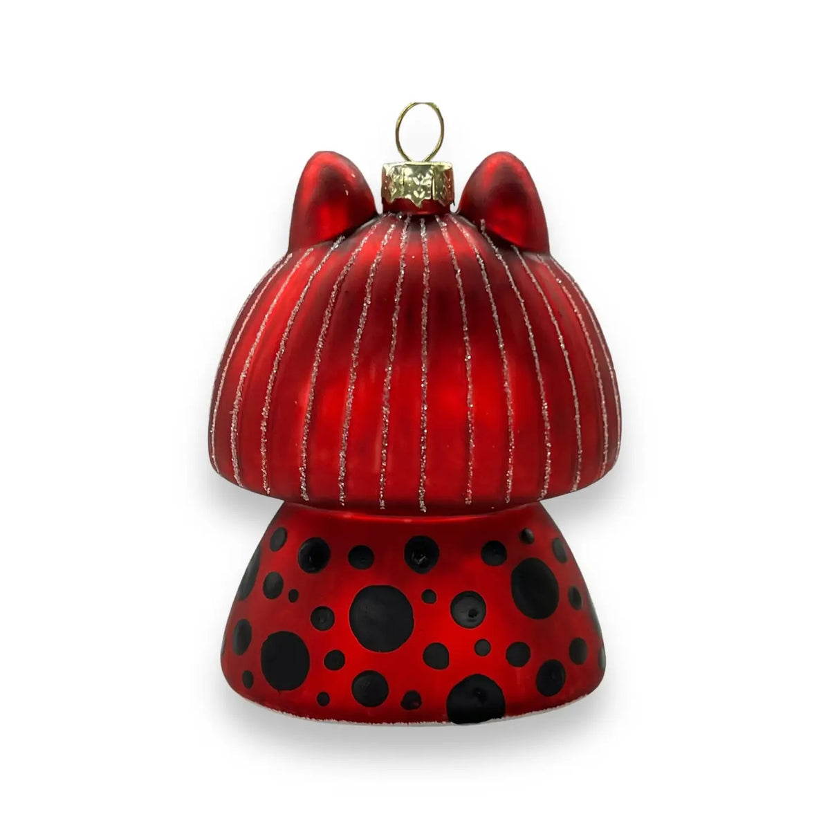 Yayoi Kusameow Calico Cat Glass Ornament