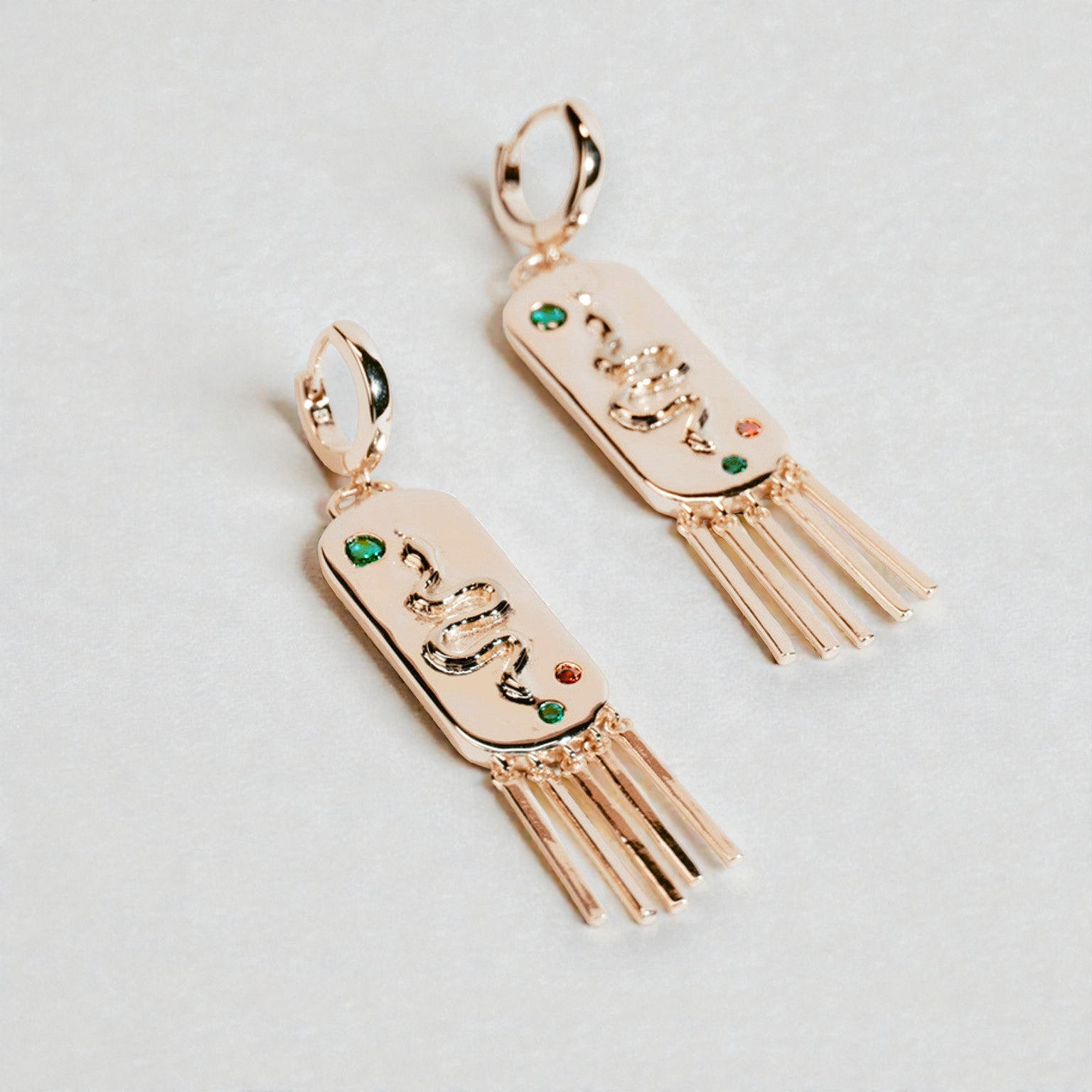 Serpent Fringe Earrings