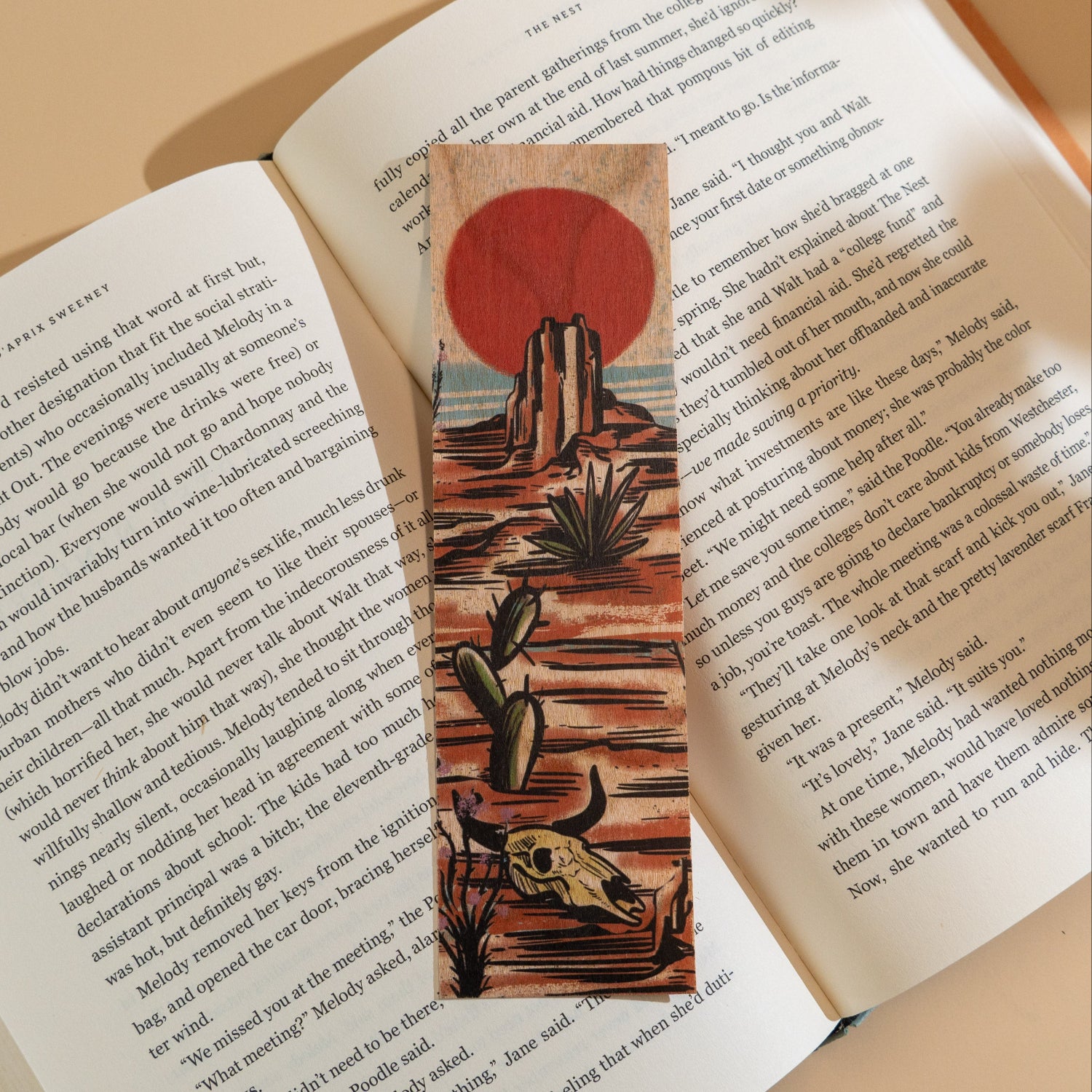 Wood Bookmark - Sunset Range