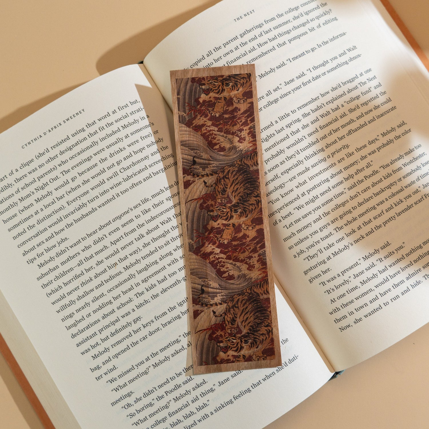 Wood Bookmark - Tiger’s Fury