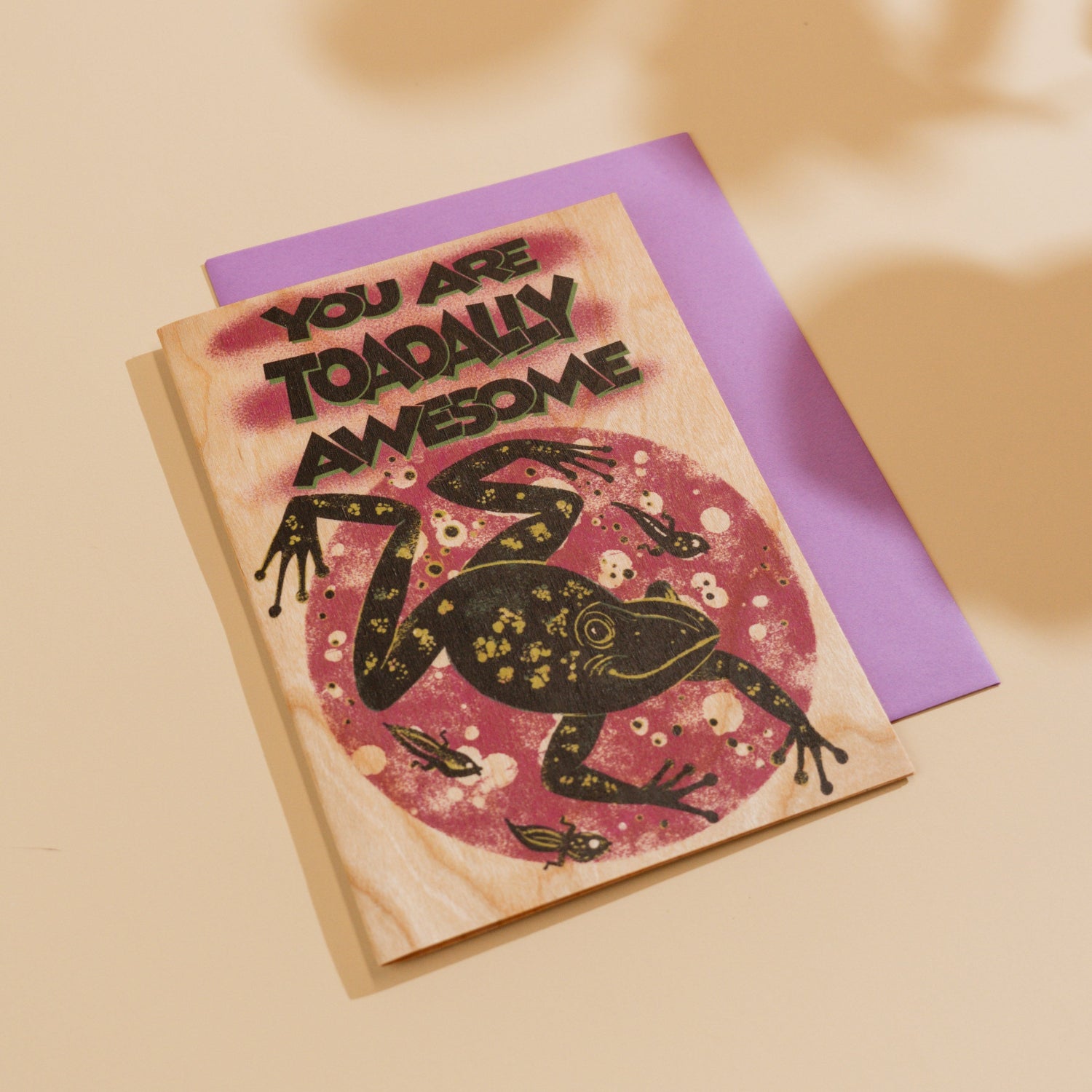 wood card