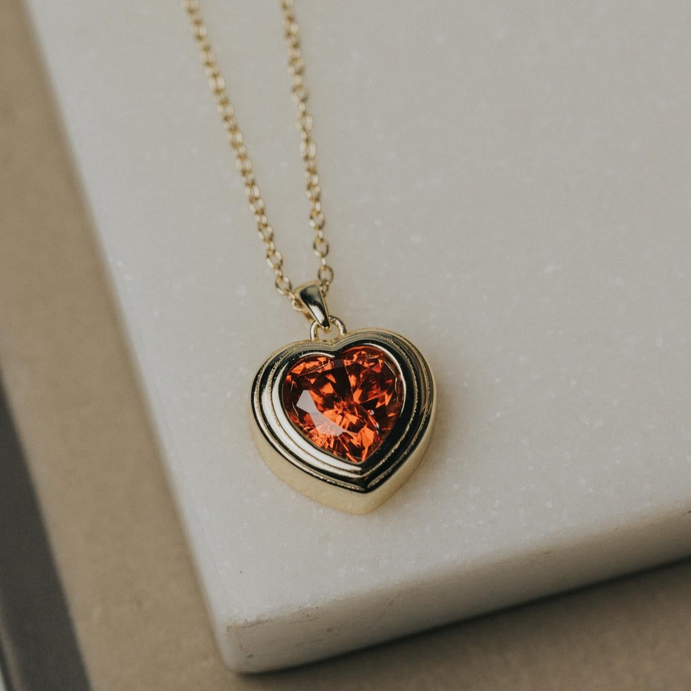 Jackie Heart Necklace