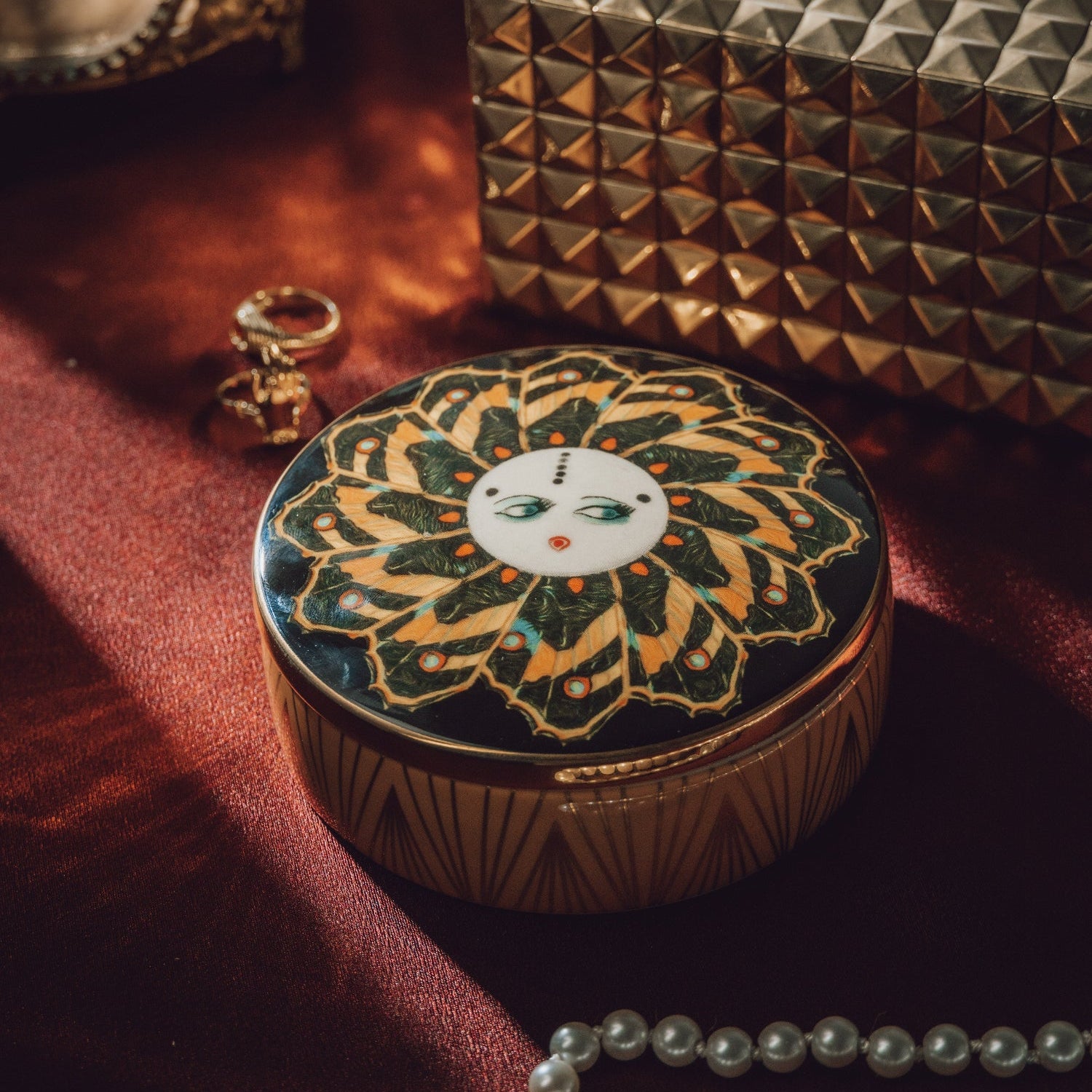Coco Papillon Ceramic Trinket Container