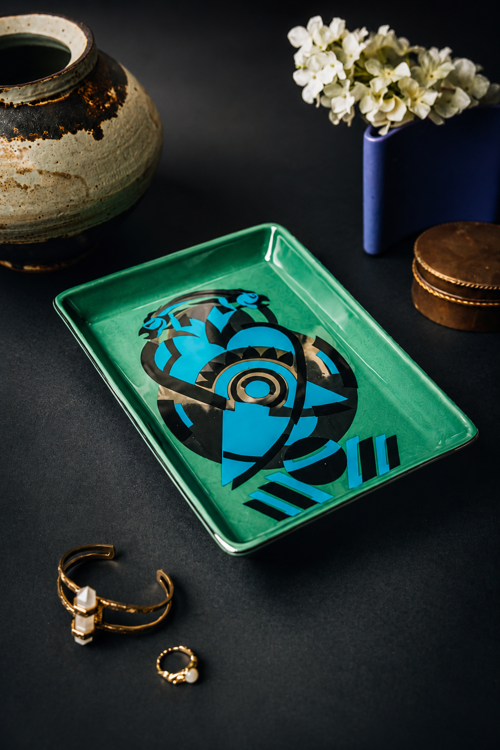 Deco Ceramic Tray – Two Birds