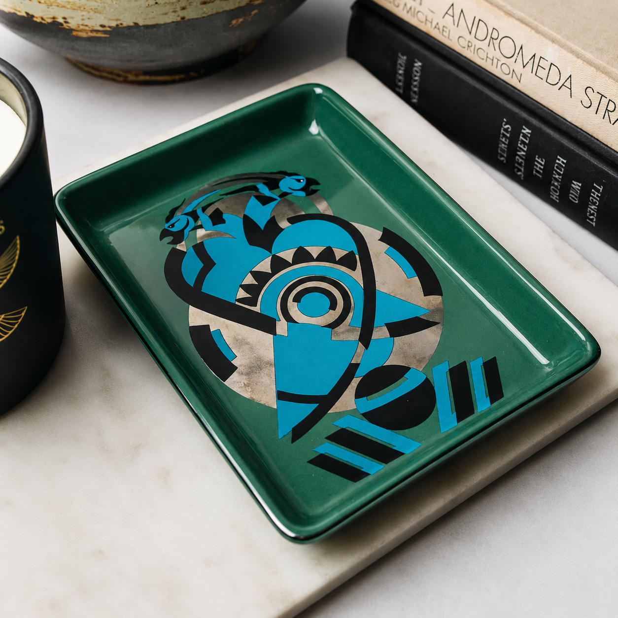 Deco Ceramic Tray – Two Birds