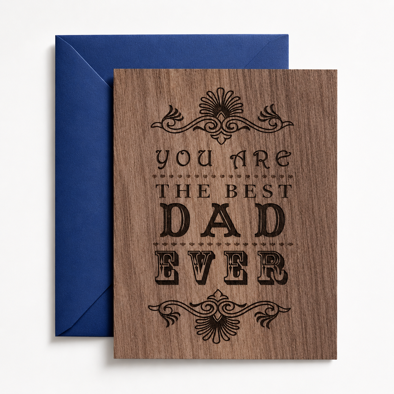 Wood Folding Card - Everyday Best Dad