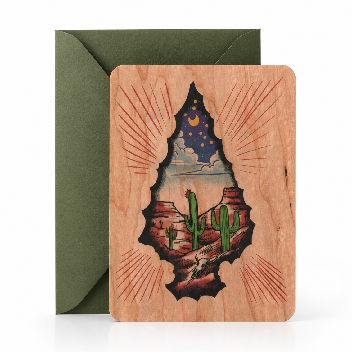 wood card