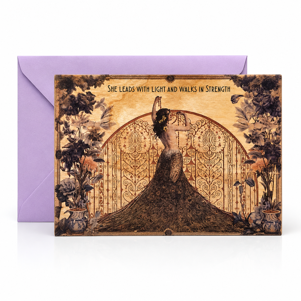 Wood Folding Card Walks in Light