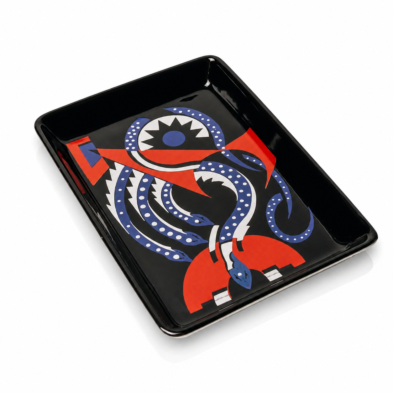 Deco Ceramic Tray - Serpent's Coil