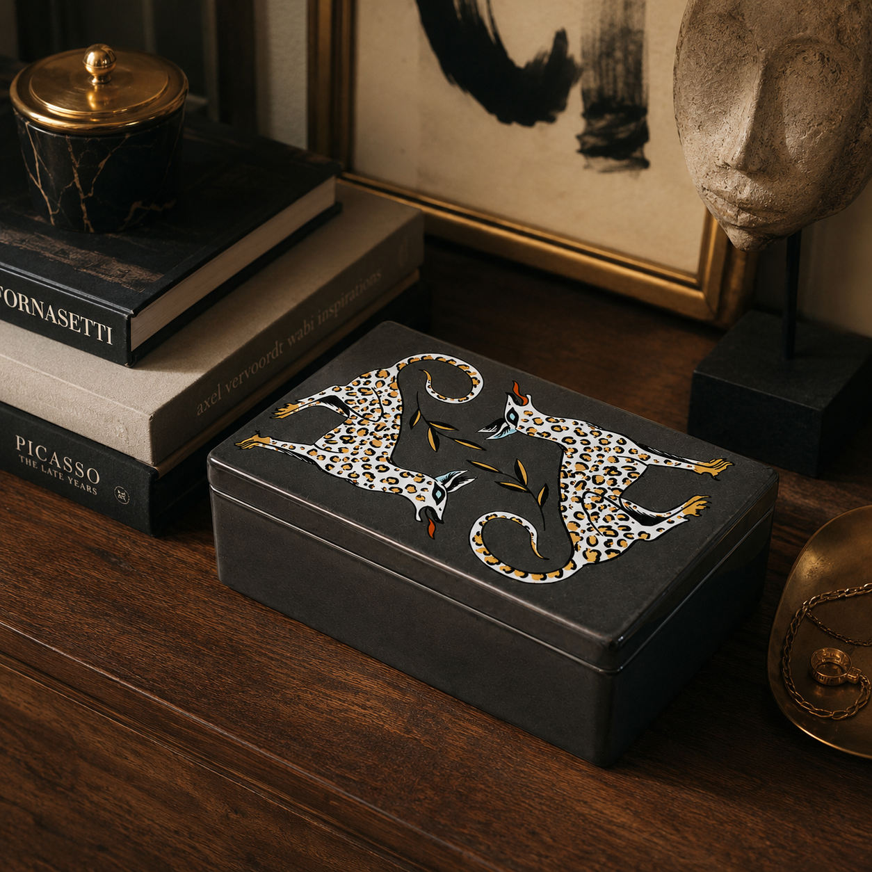 Twin Hunters Ceramic Box