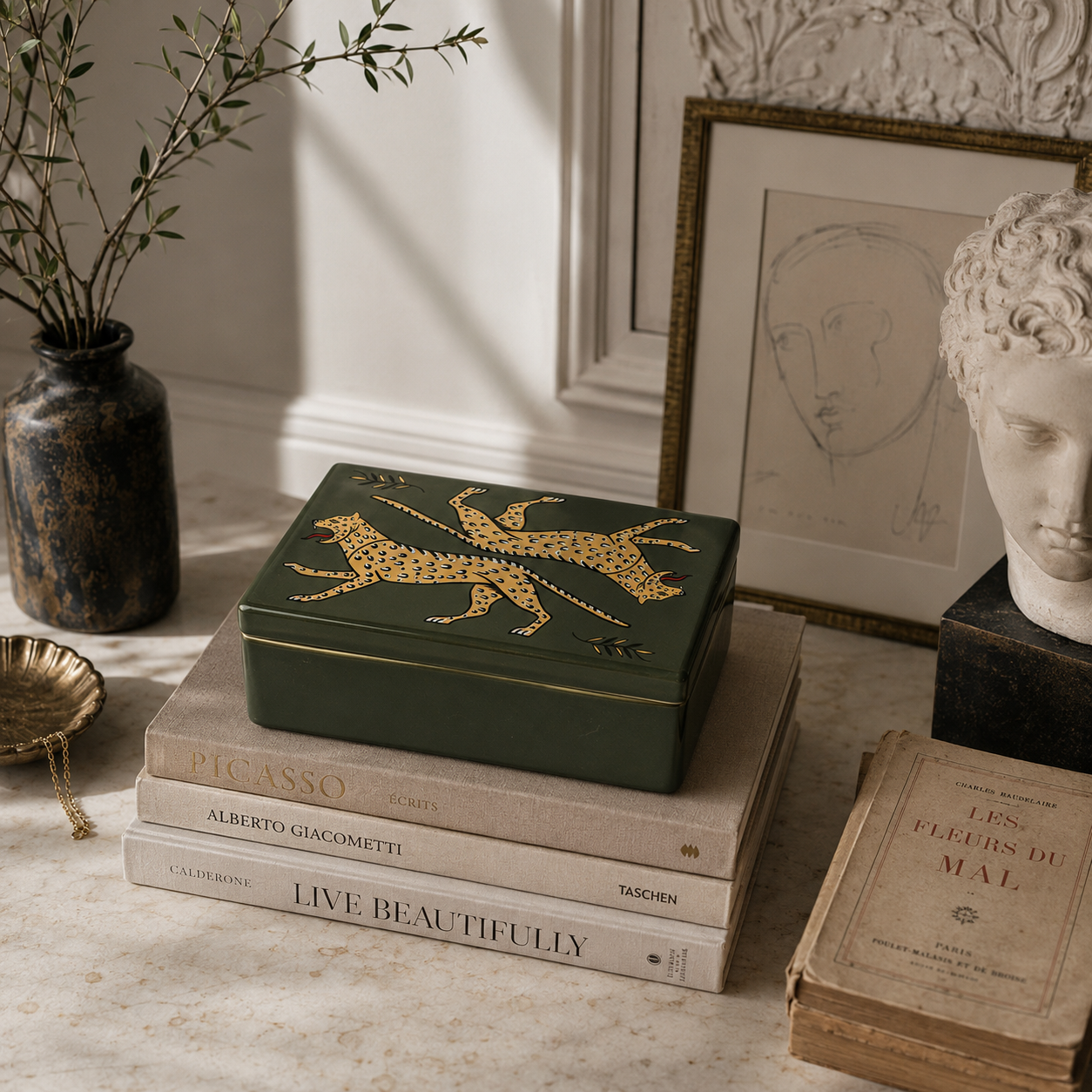 Leopard Ceramic Box