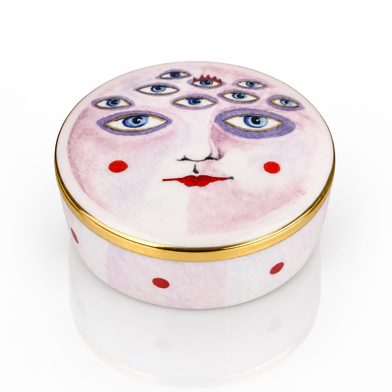 Ceramic Trinket Box - Moon Pie