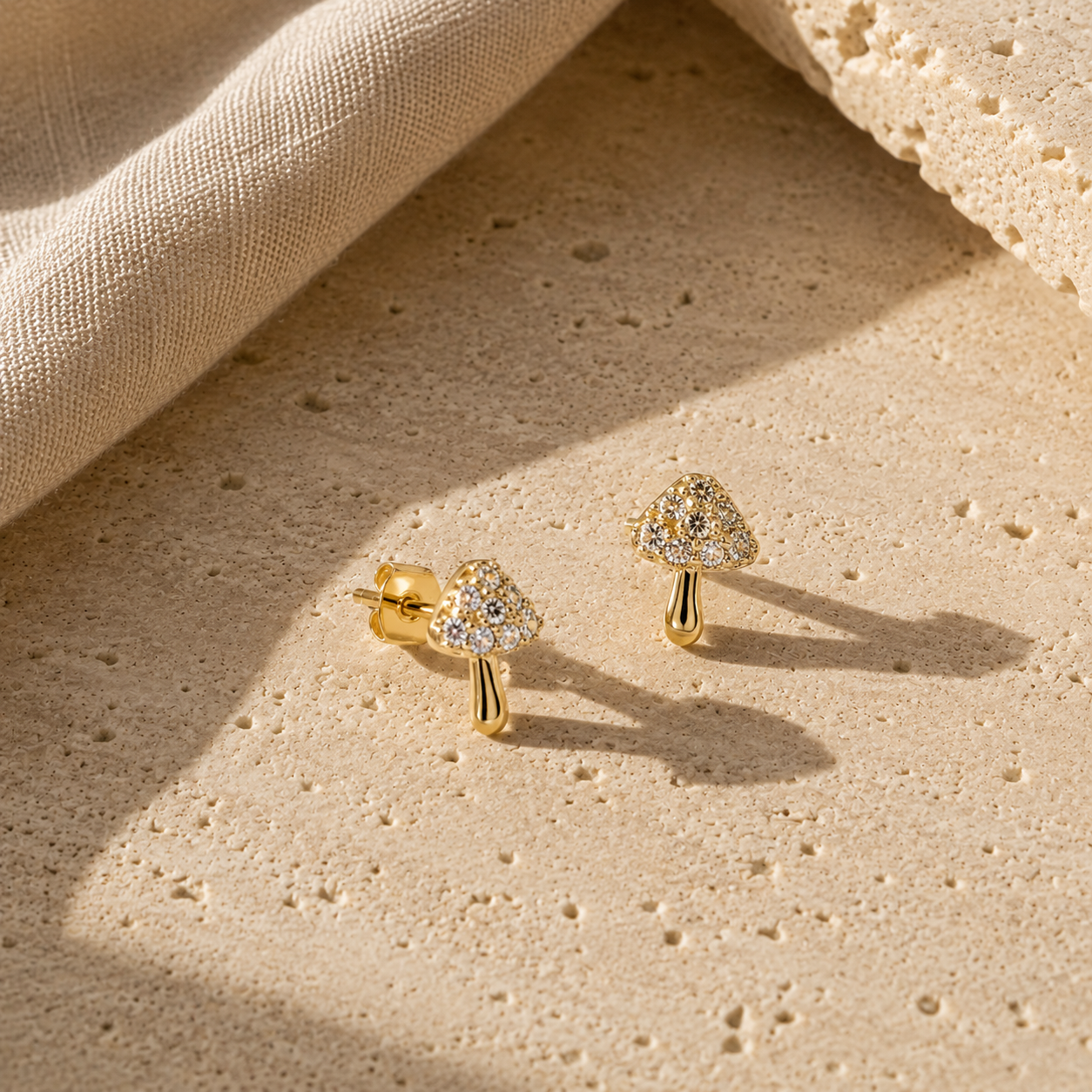 Tiny Mushroom Studs
