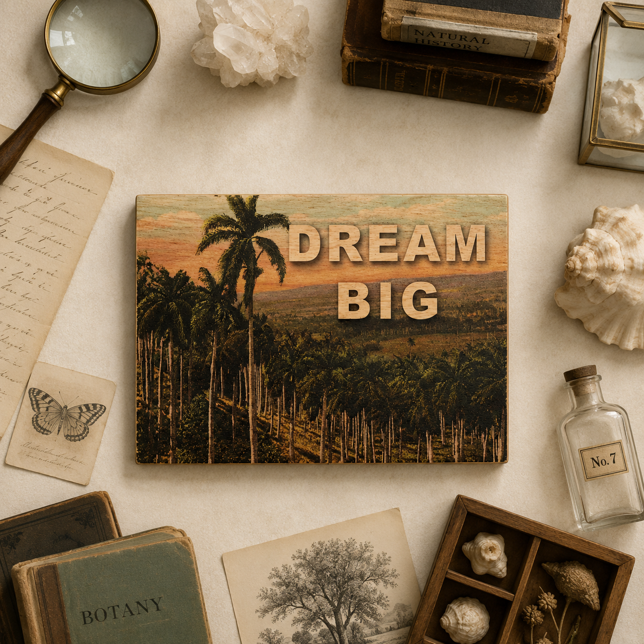 Wood Folding Card - Dream Big