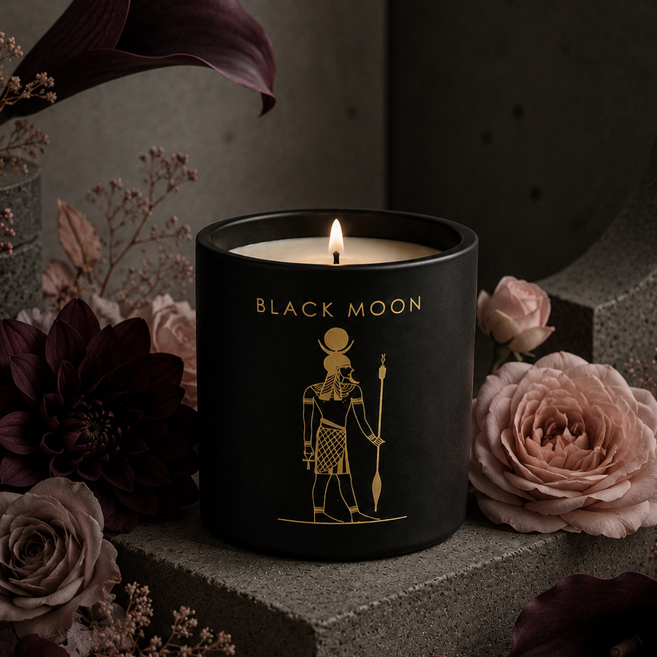 Potion Collection - Ceramic Candle - Black Moon