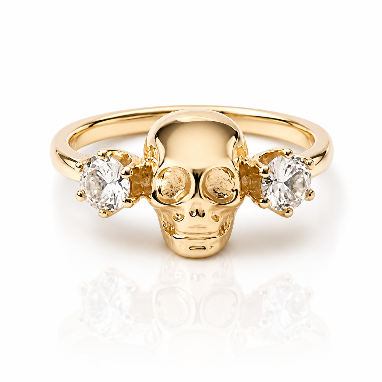 Vanitas Skull Gold Ring