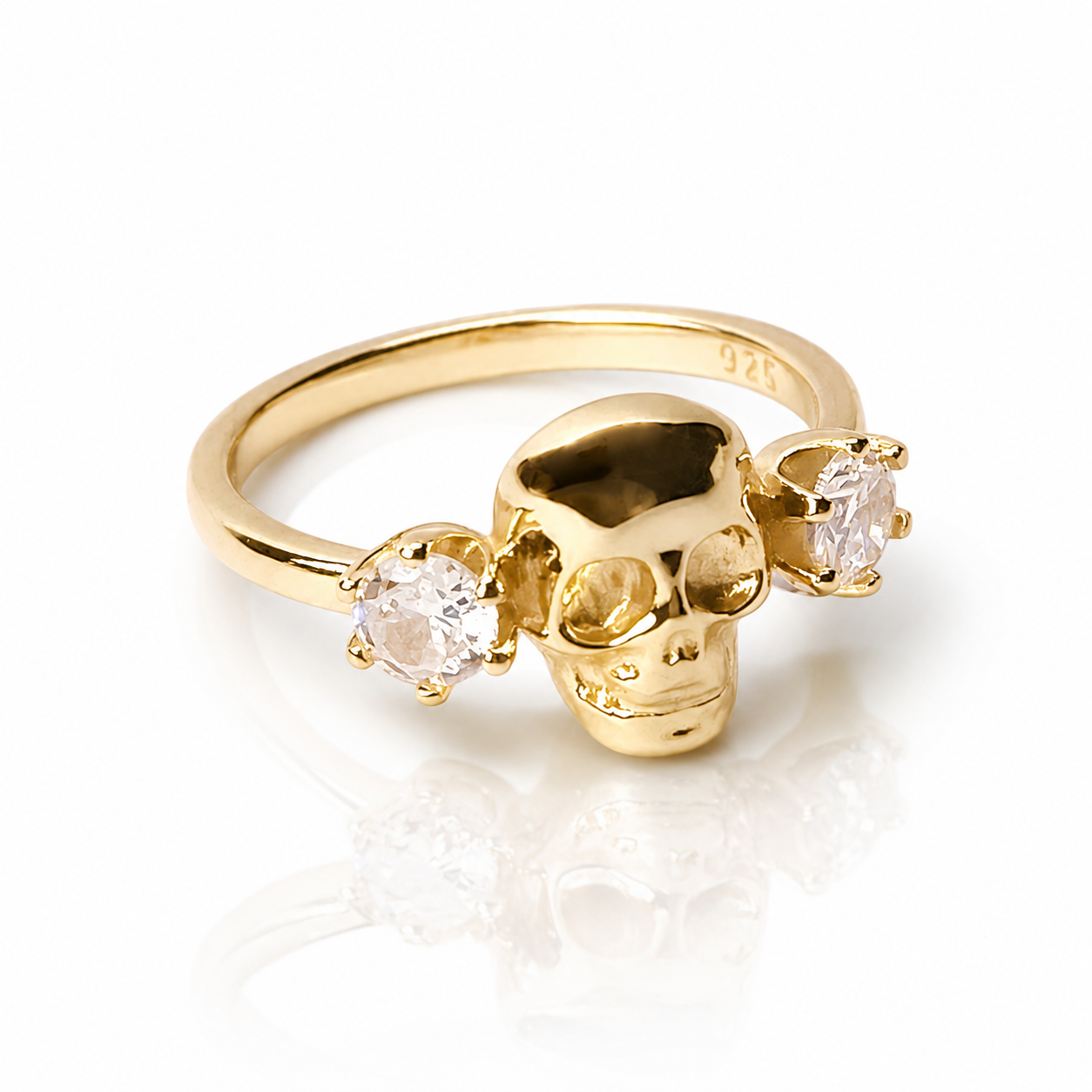 Vanitas Skull Gold Ring