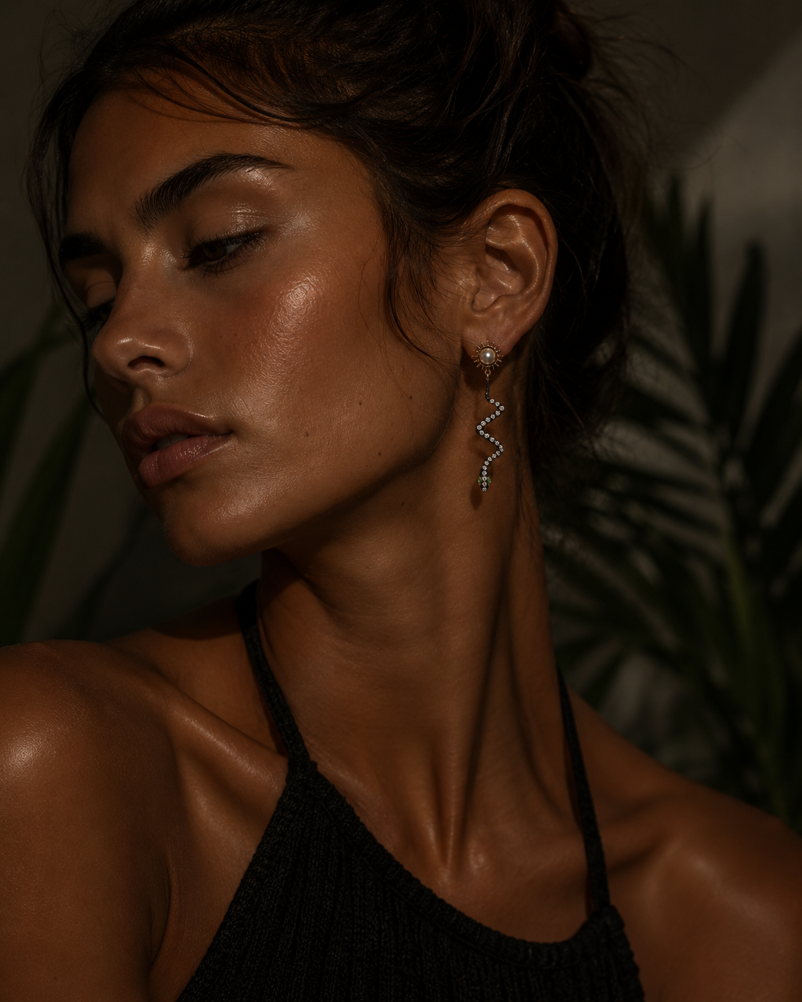 Solar Serpent Earrings