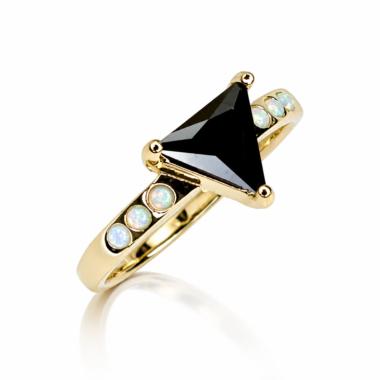 Black Mountain Opal + Onyx Ring