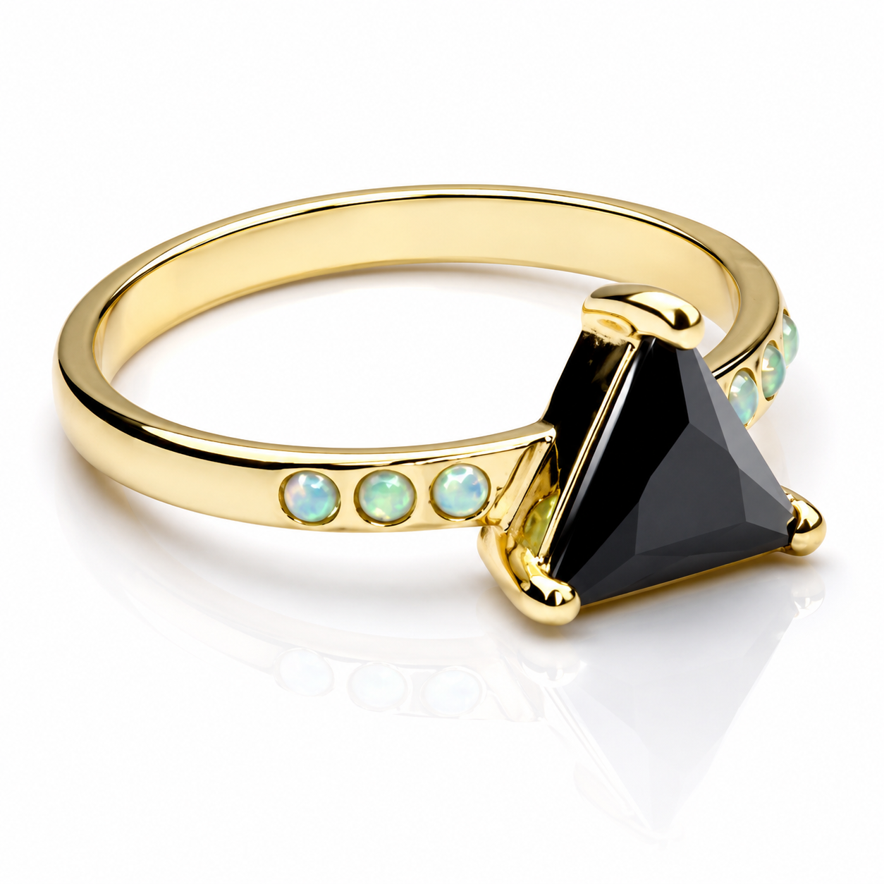 Black Mountain Opal + Onyx Ring