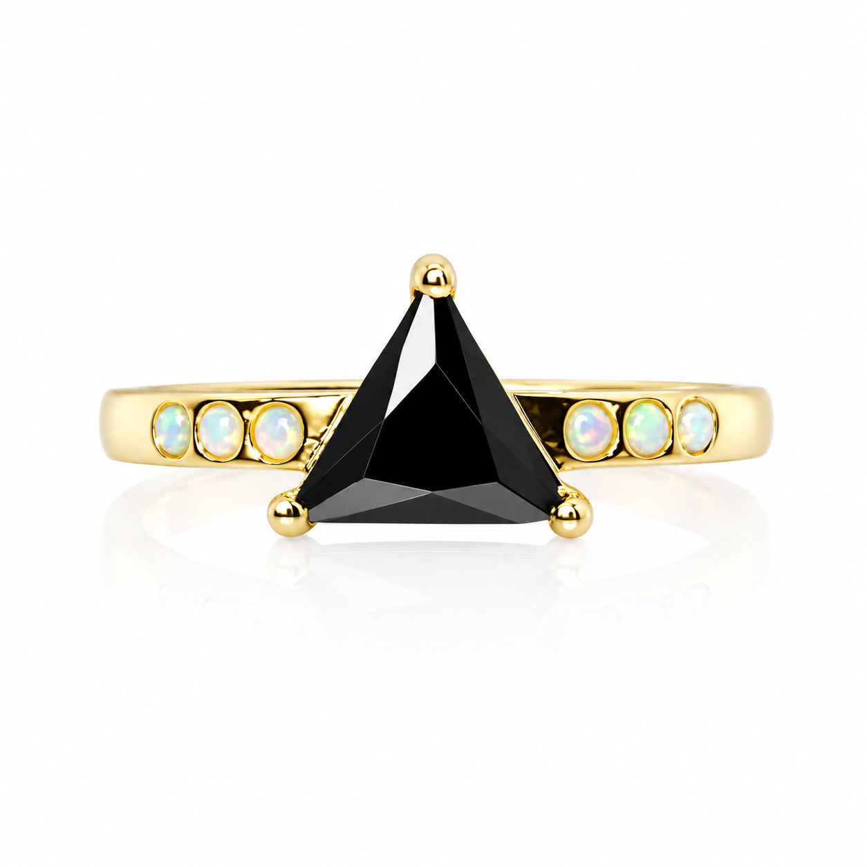 Black Mountain Opal + Onyx Ring