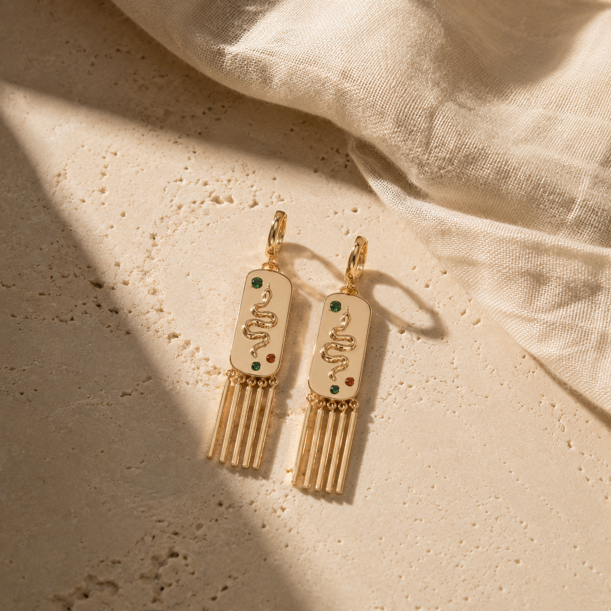 Serpent Fringe Earrings