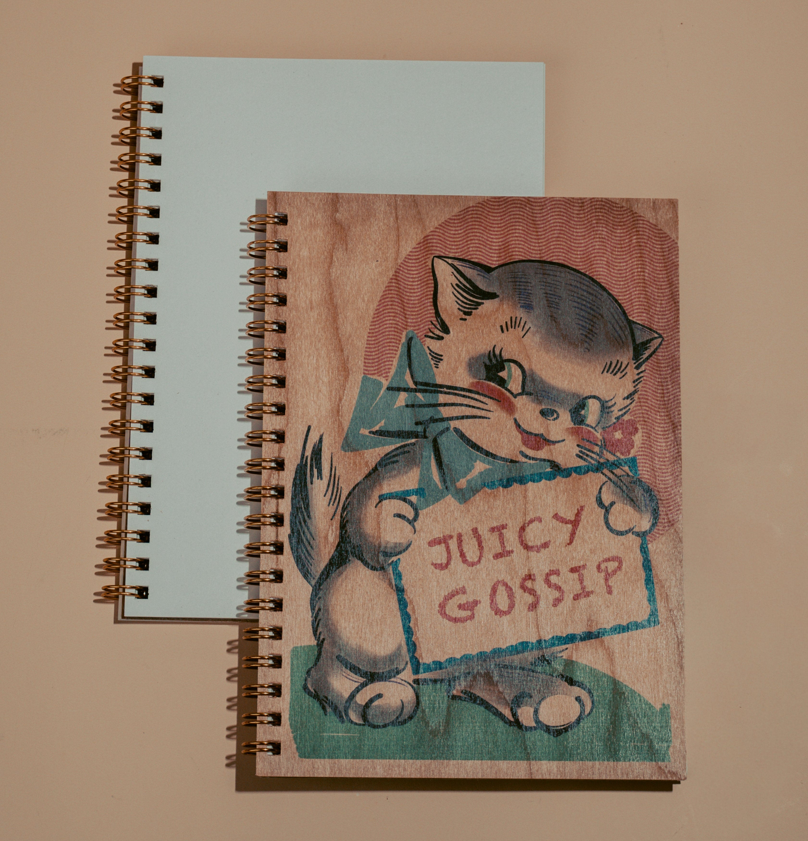 Wood Notebook - Juicy Gossip