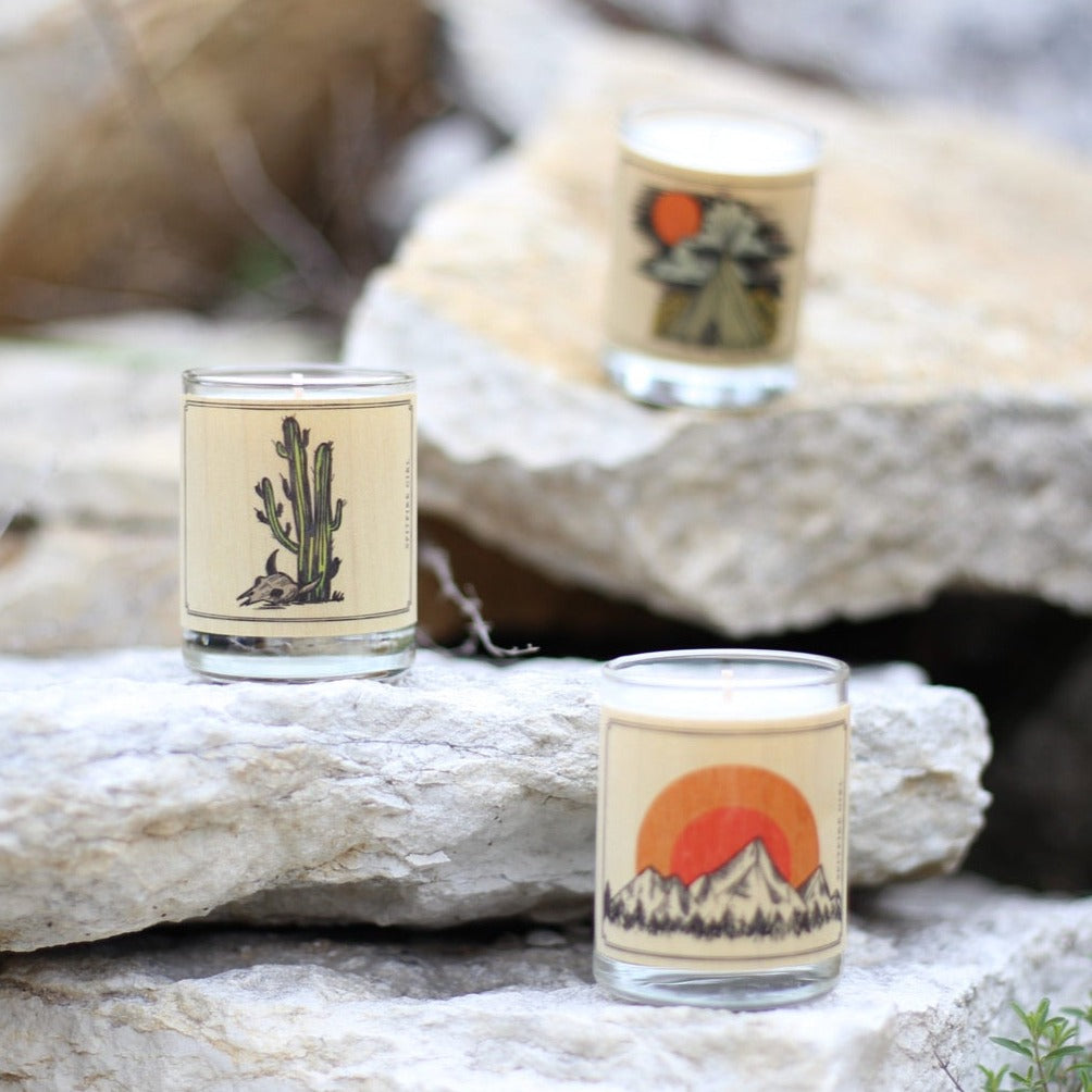 Desert Wood Votive Collection