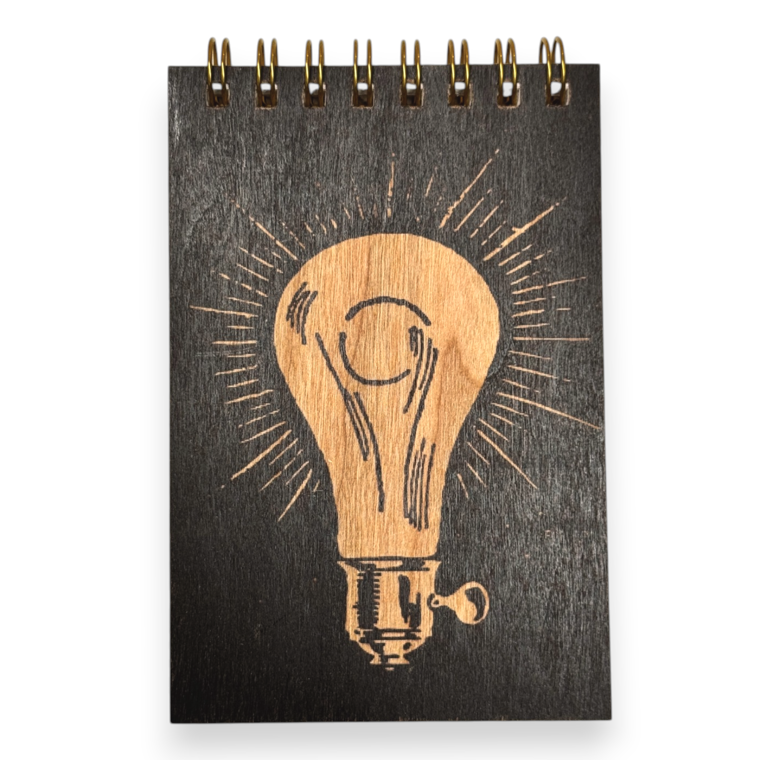 Wood Notepad Lightbulb