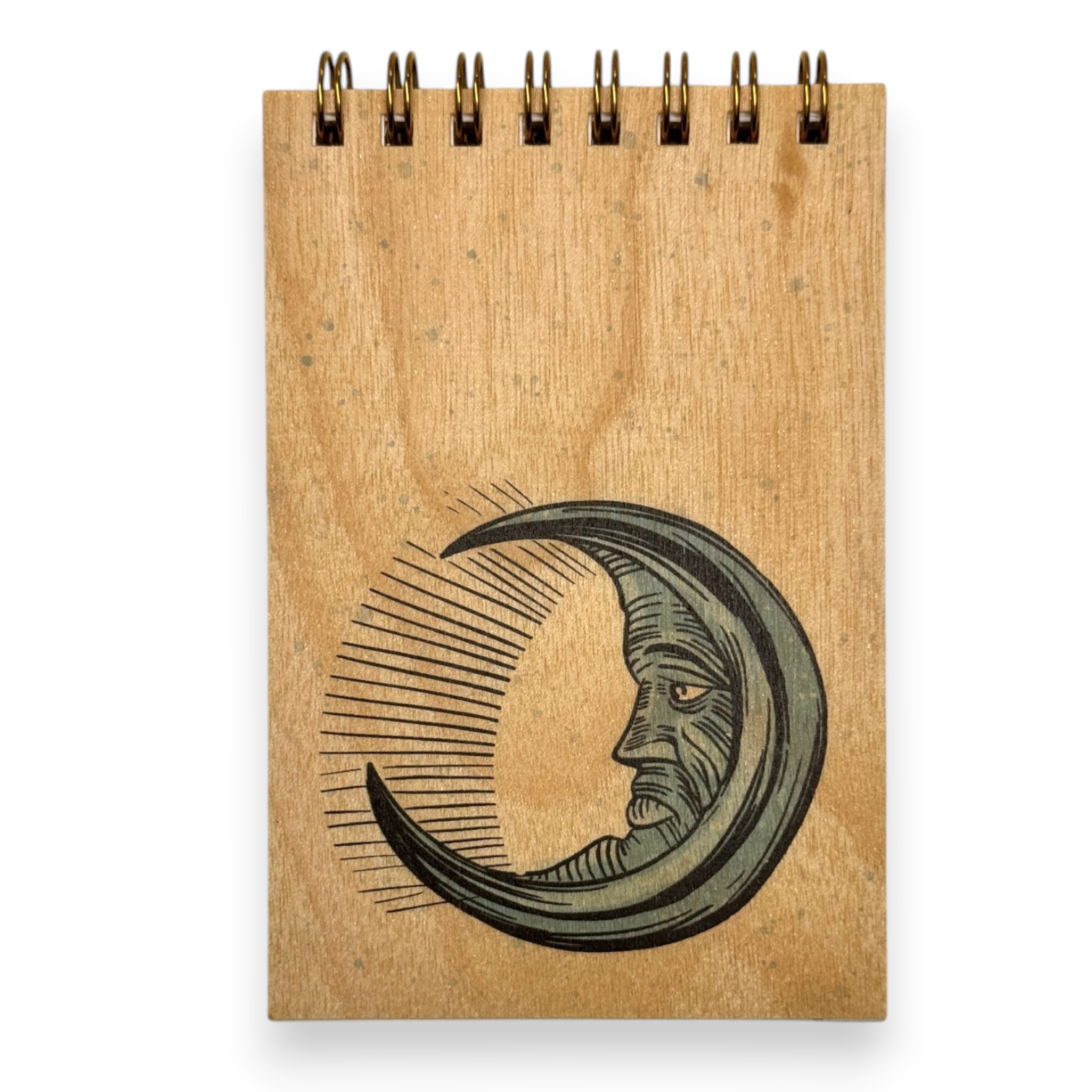 Wood Notepad Moon