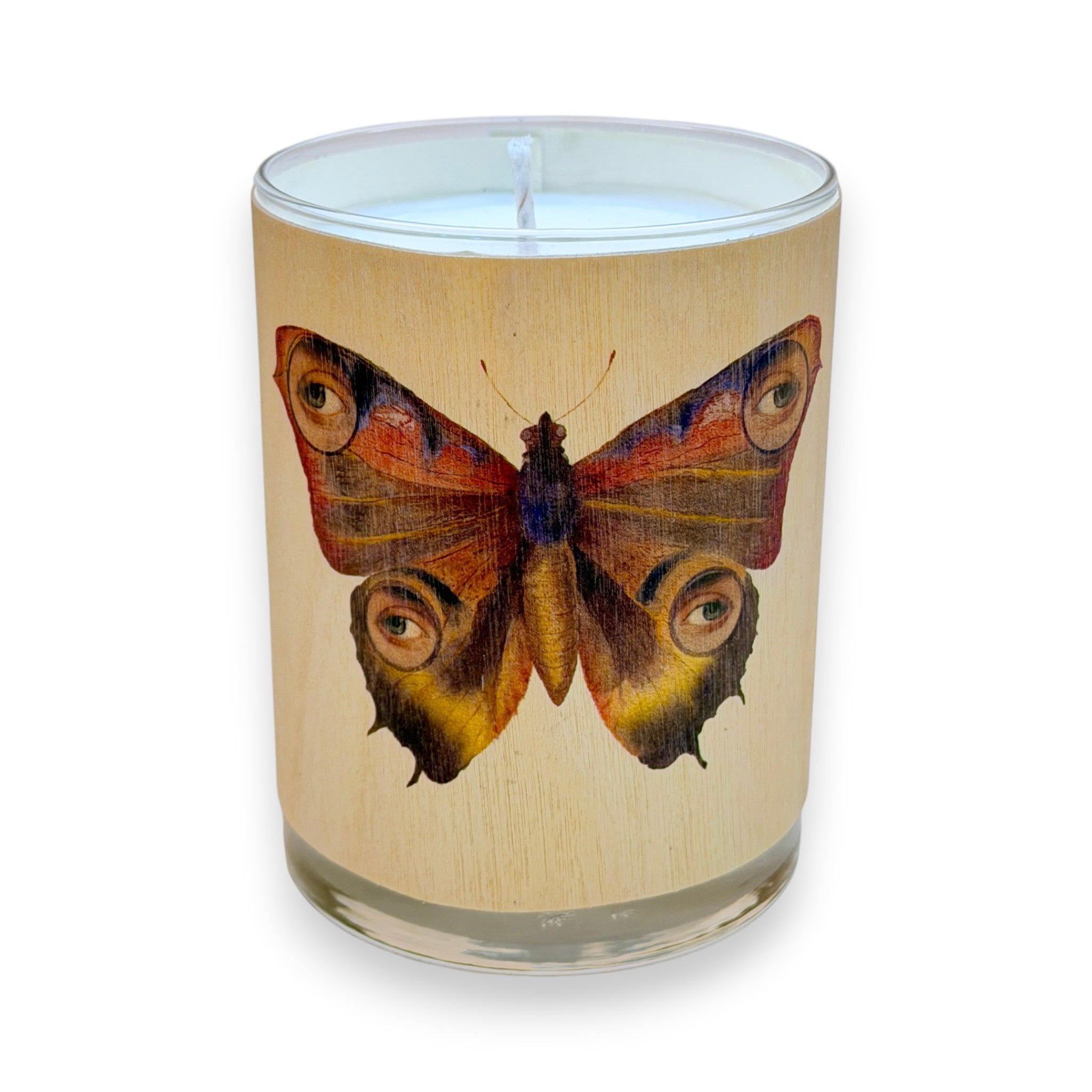 No 12 Velvet Papillon Wood Wrapped Candle