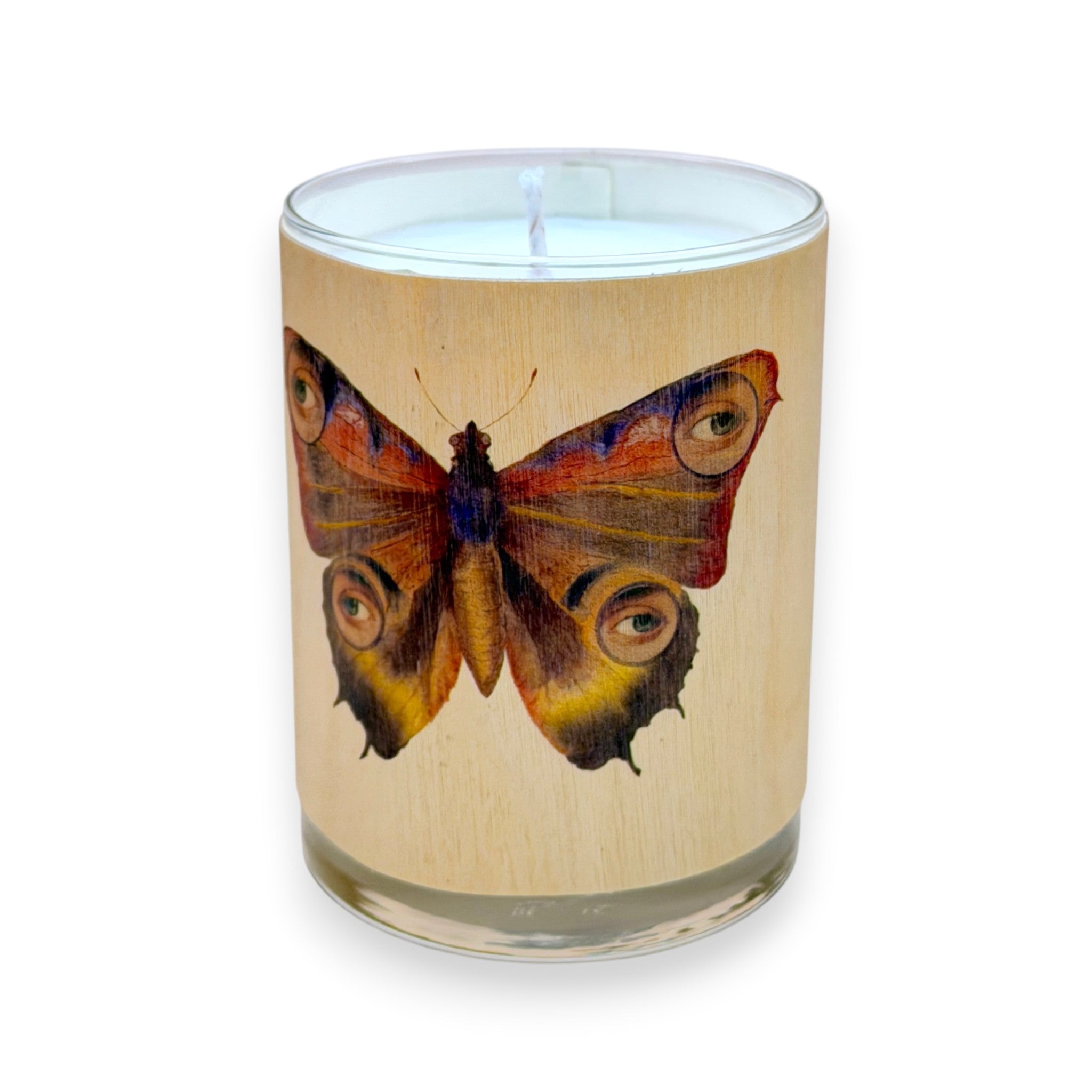 No 12 Velvet Papillon Wood Wrapped Candle