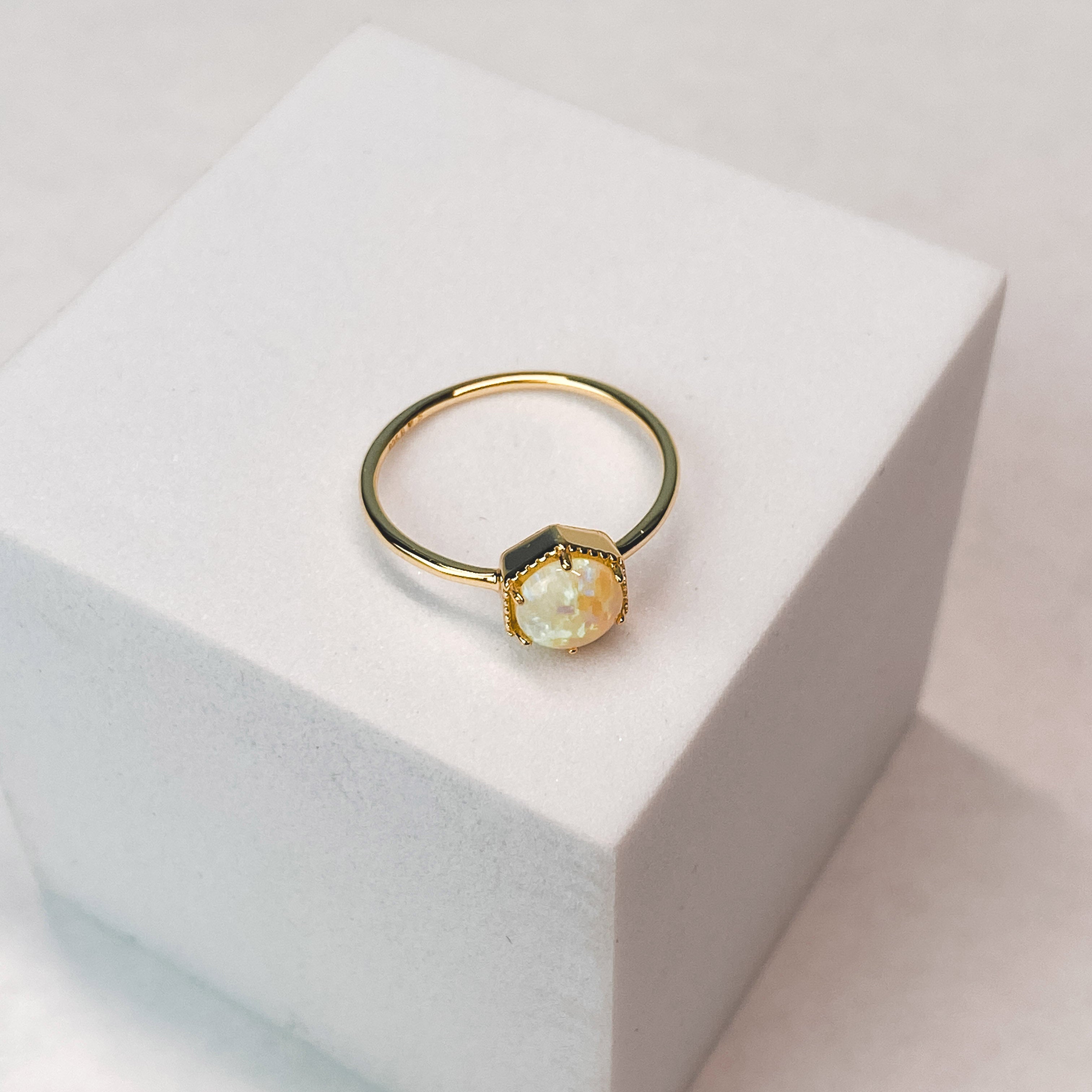 Hexa Opal Ring