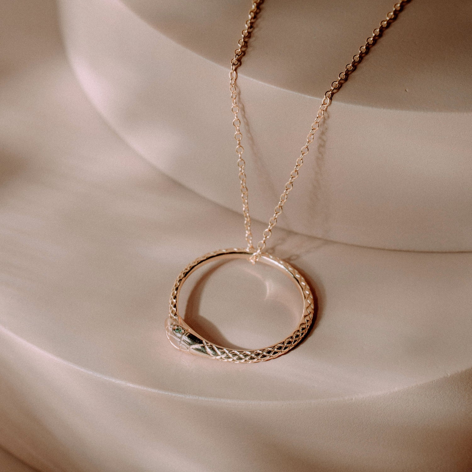 Full Circle Serpent Necklace
