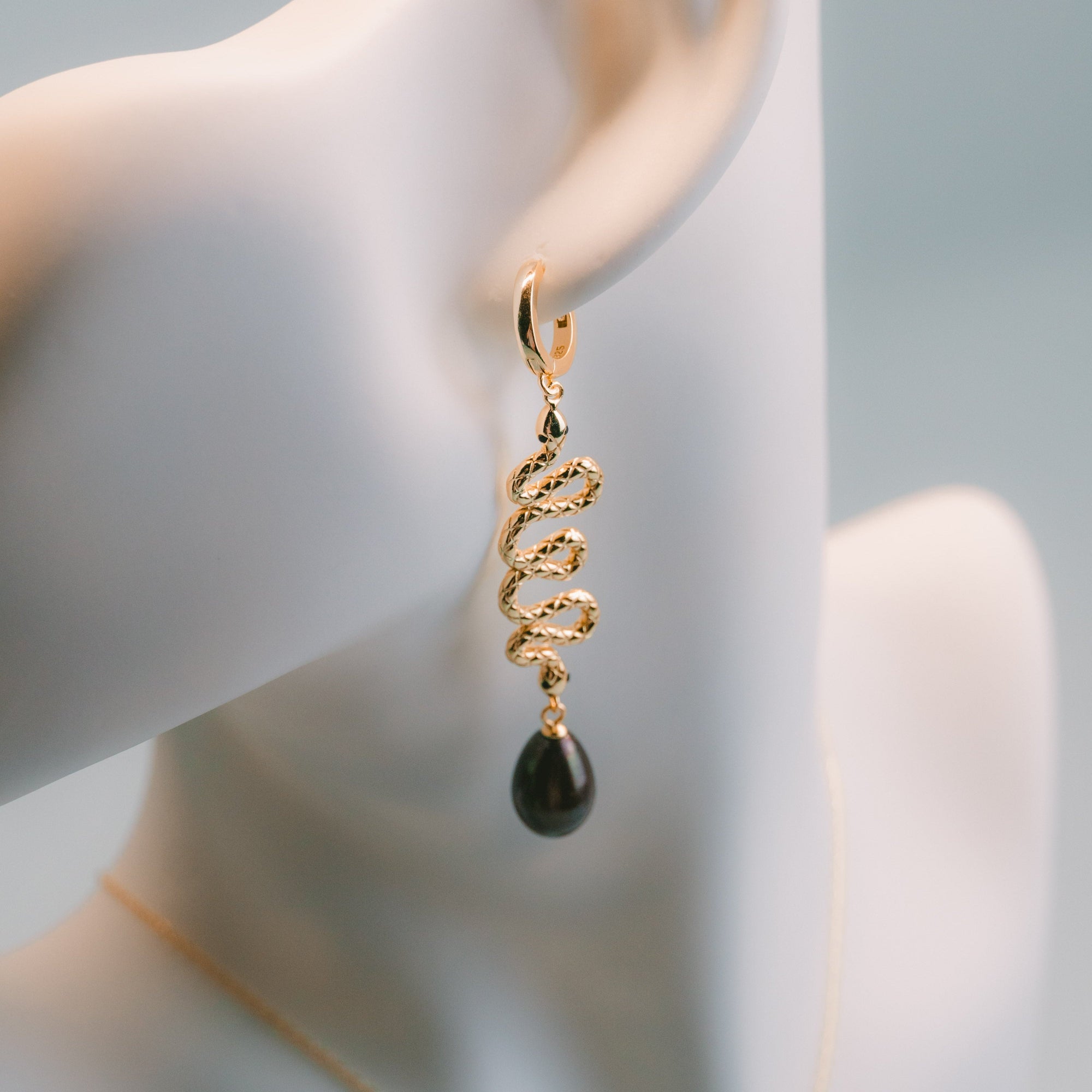 Serpent Drop Earrings