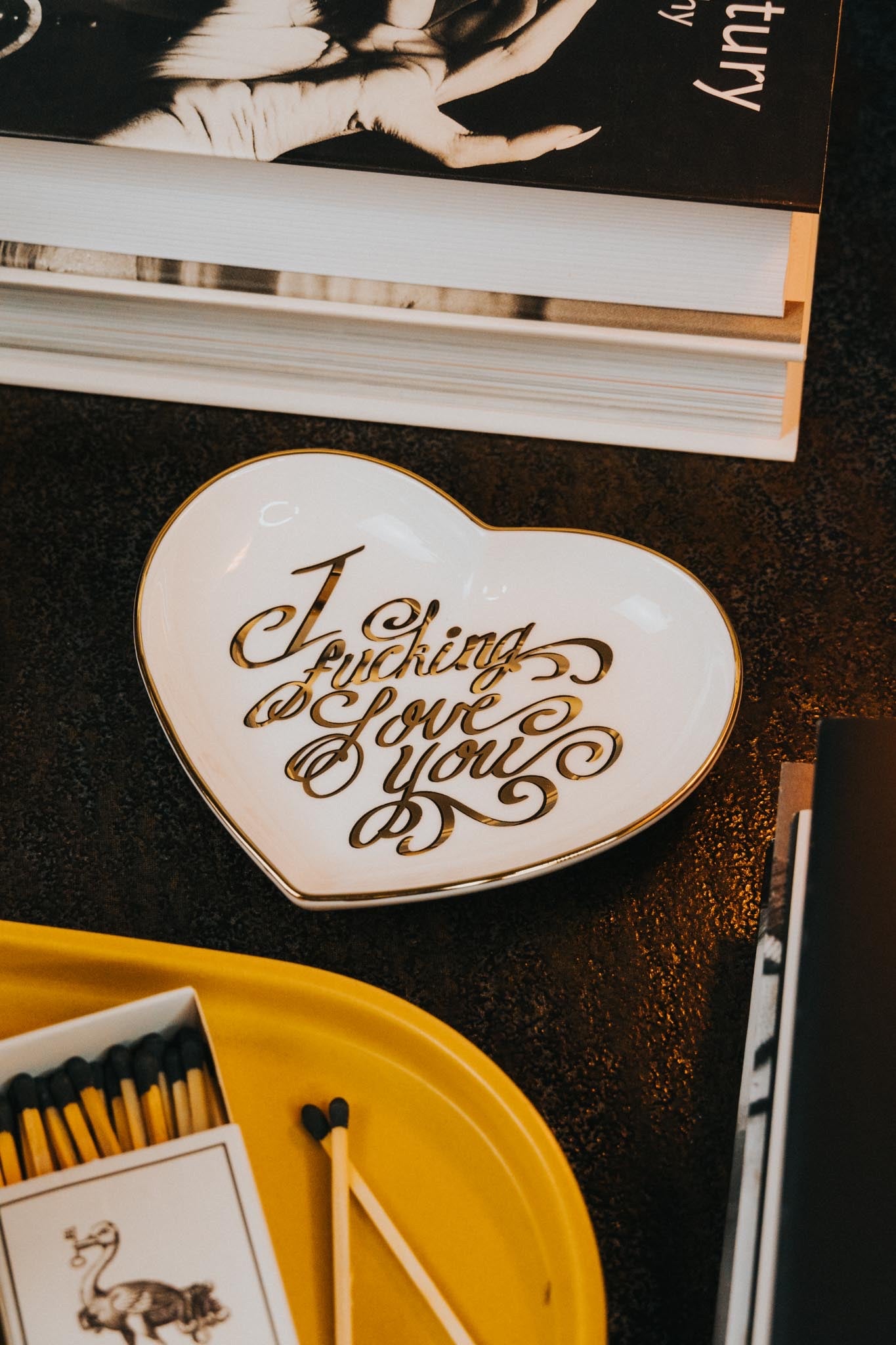 5" Ceramic Heart Dish - I Fucking Love You