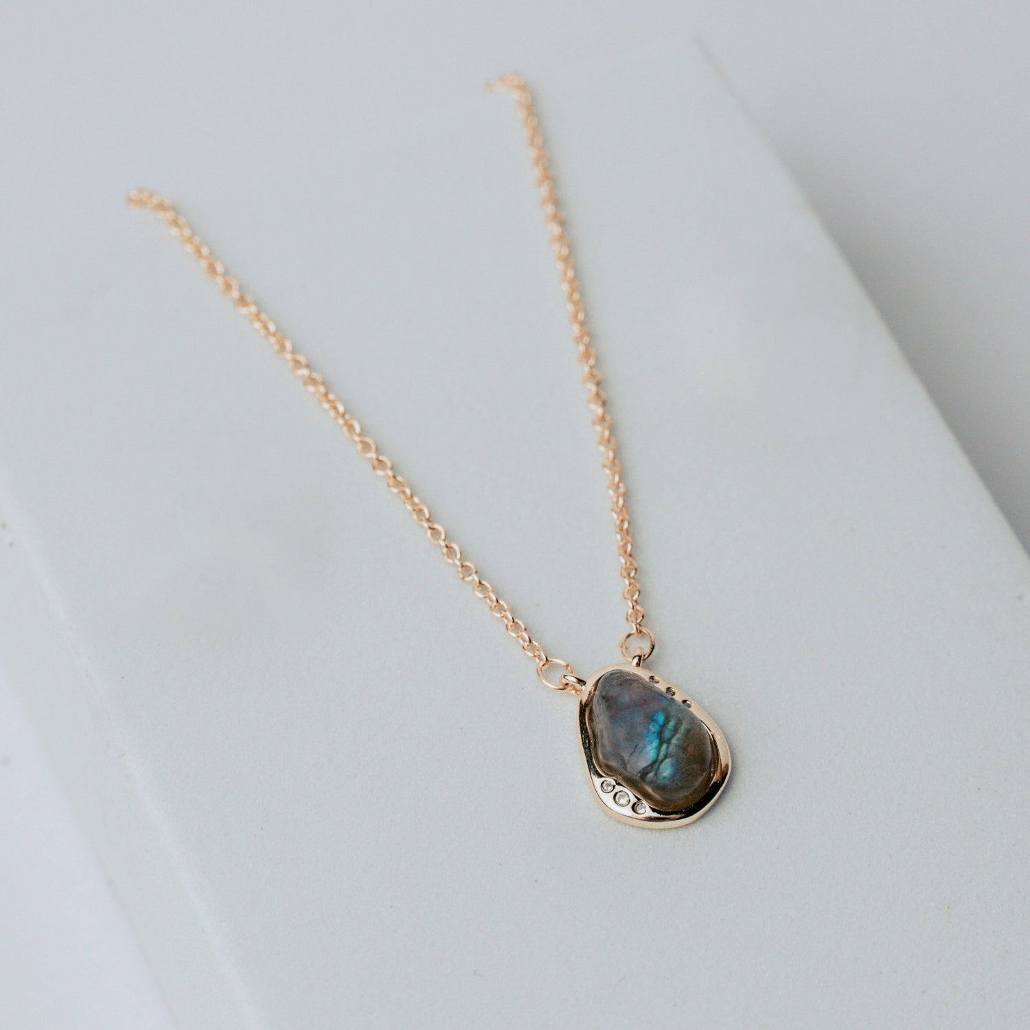 Labradorite Edge Necklace