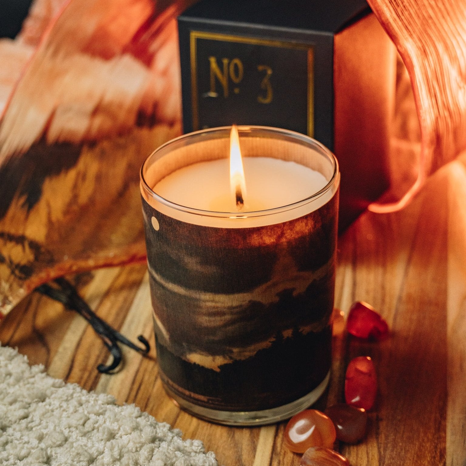 Wood Candle No. 3 Orris and Amber