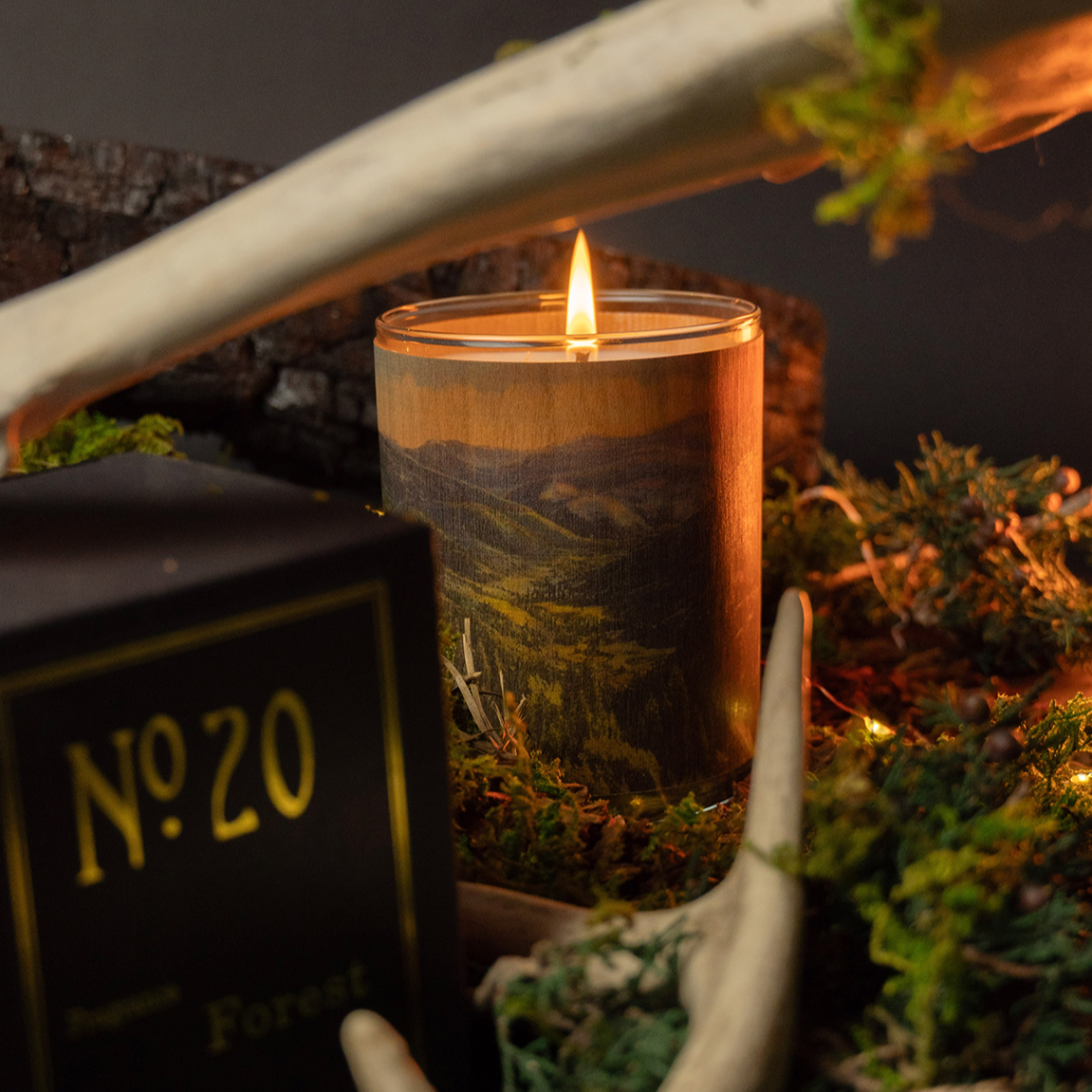 Wood Candle No. 20 Forest